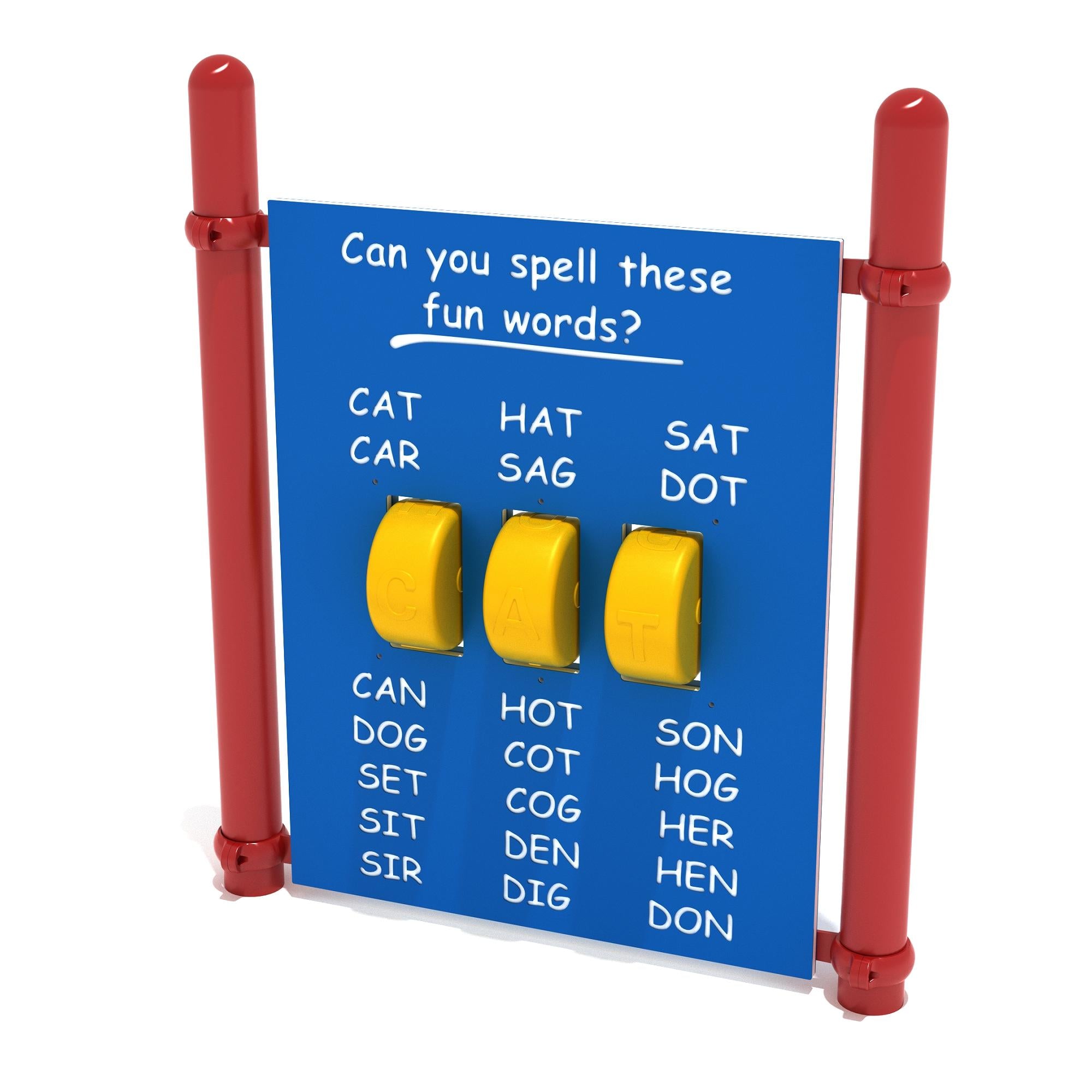 Spelling Panel with Posts commercial playground equipment