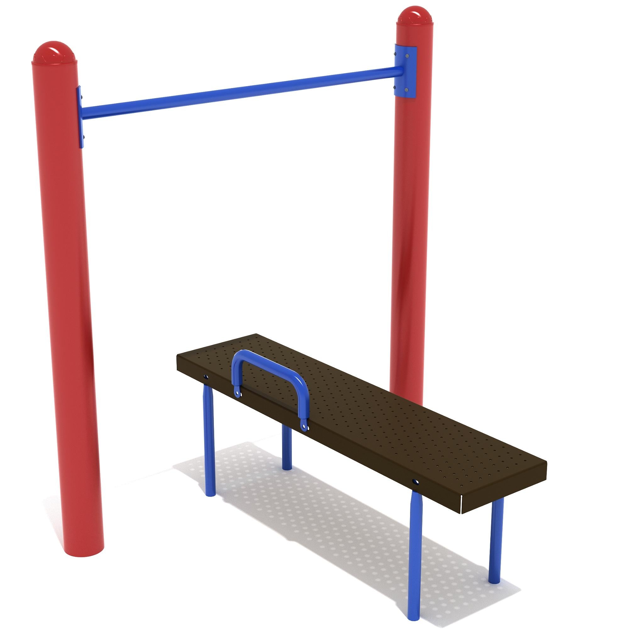 Assisted Chin Up Bar with Bench commercial playground equipment