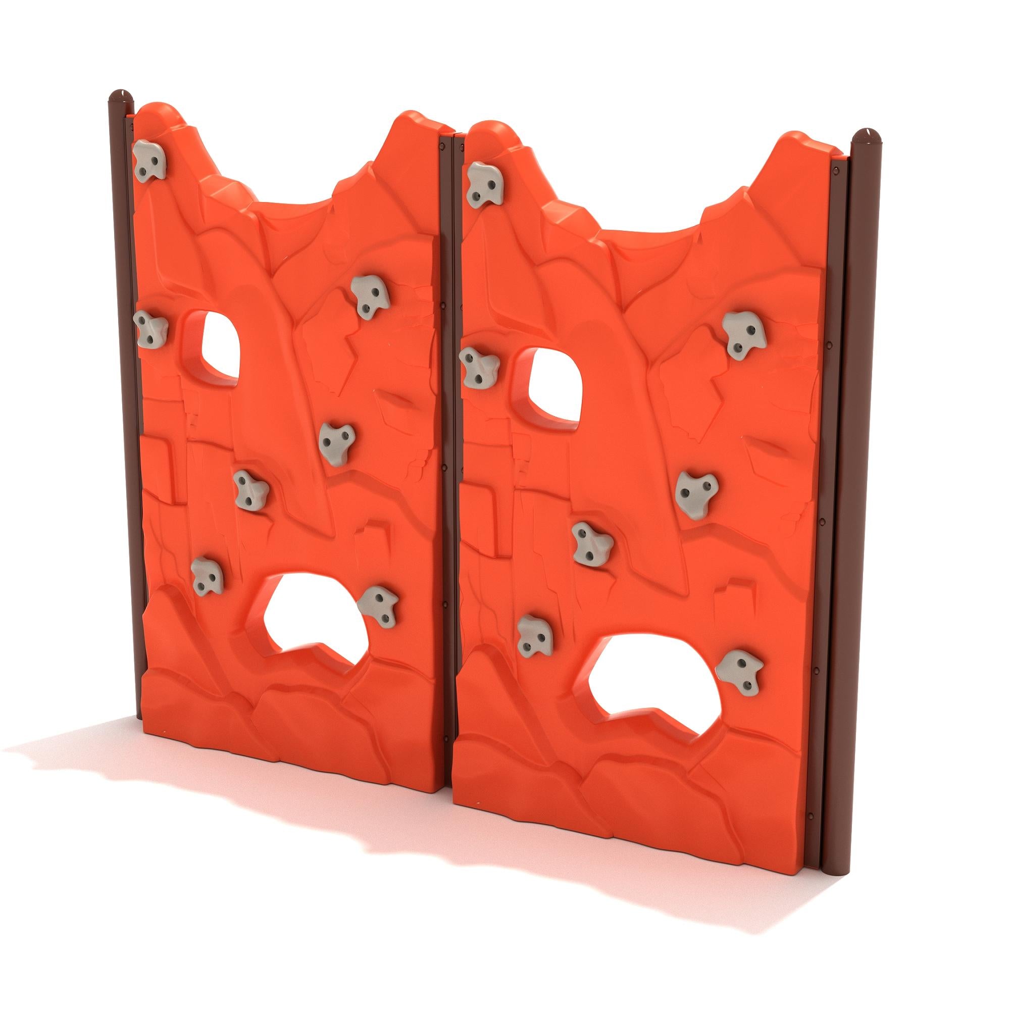 Double Parallel Rock Climbing Wall commercial playground equipment