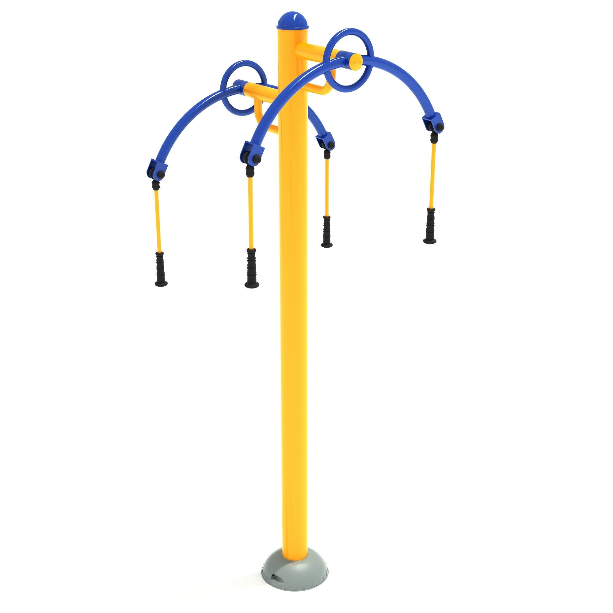 Retractors: Double Station commercial playground equipment