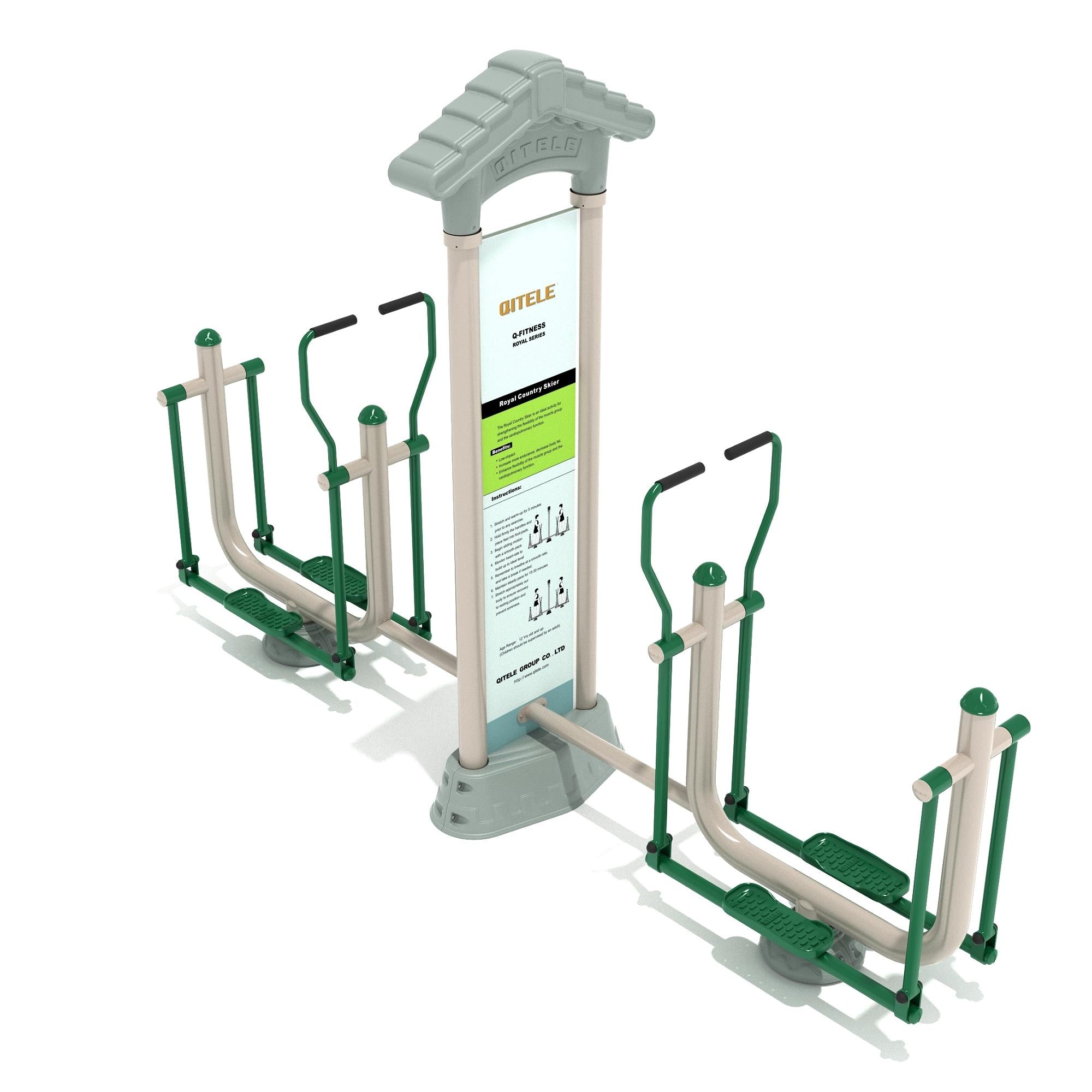 Country Skier: Royal Double Station commercial playground equipment