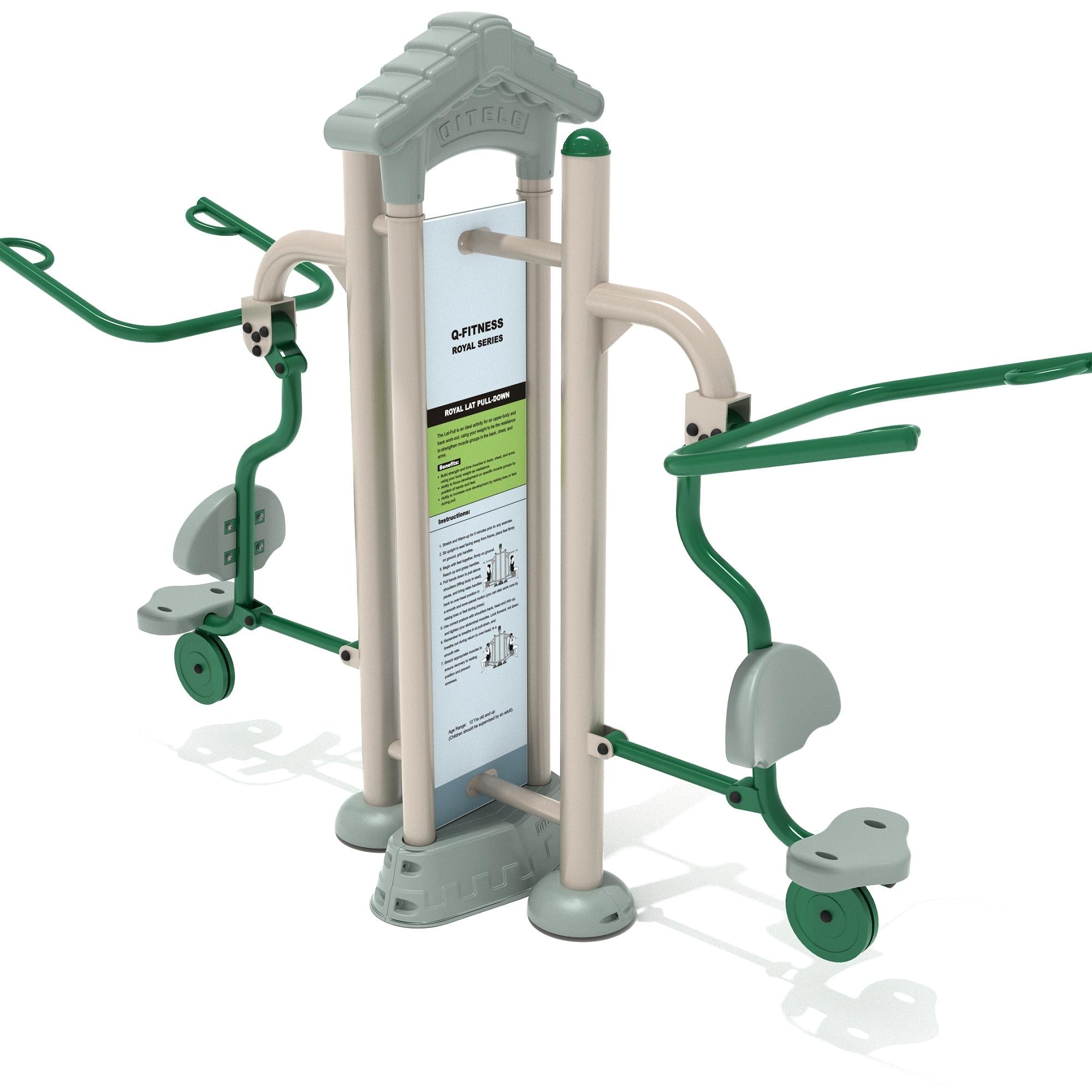 Lat Pulldown: Royal Double Station commercial playground equipment