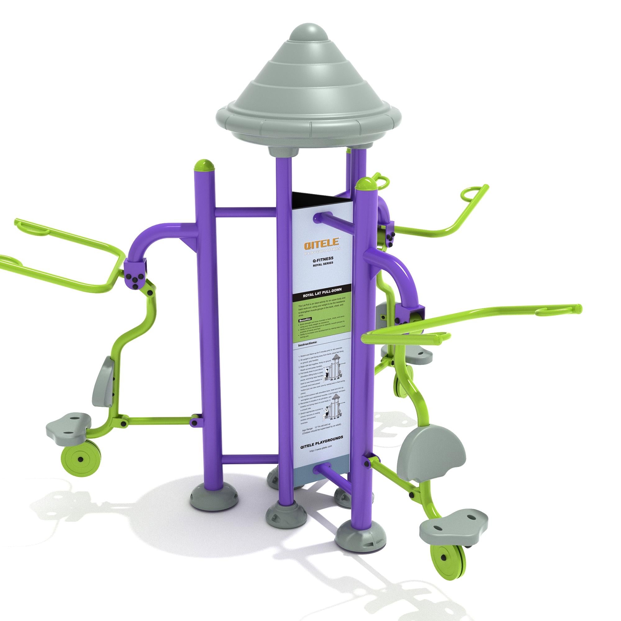 Lat Pull Down: Royal Triple Station commercial playground equipment