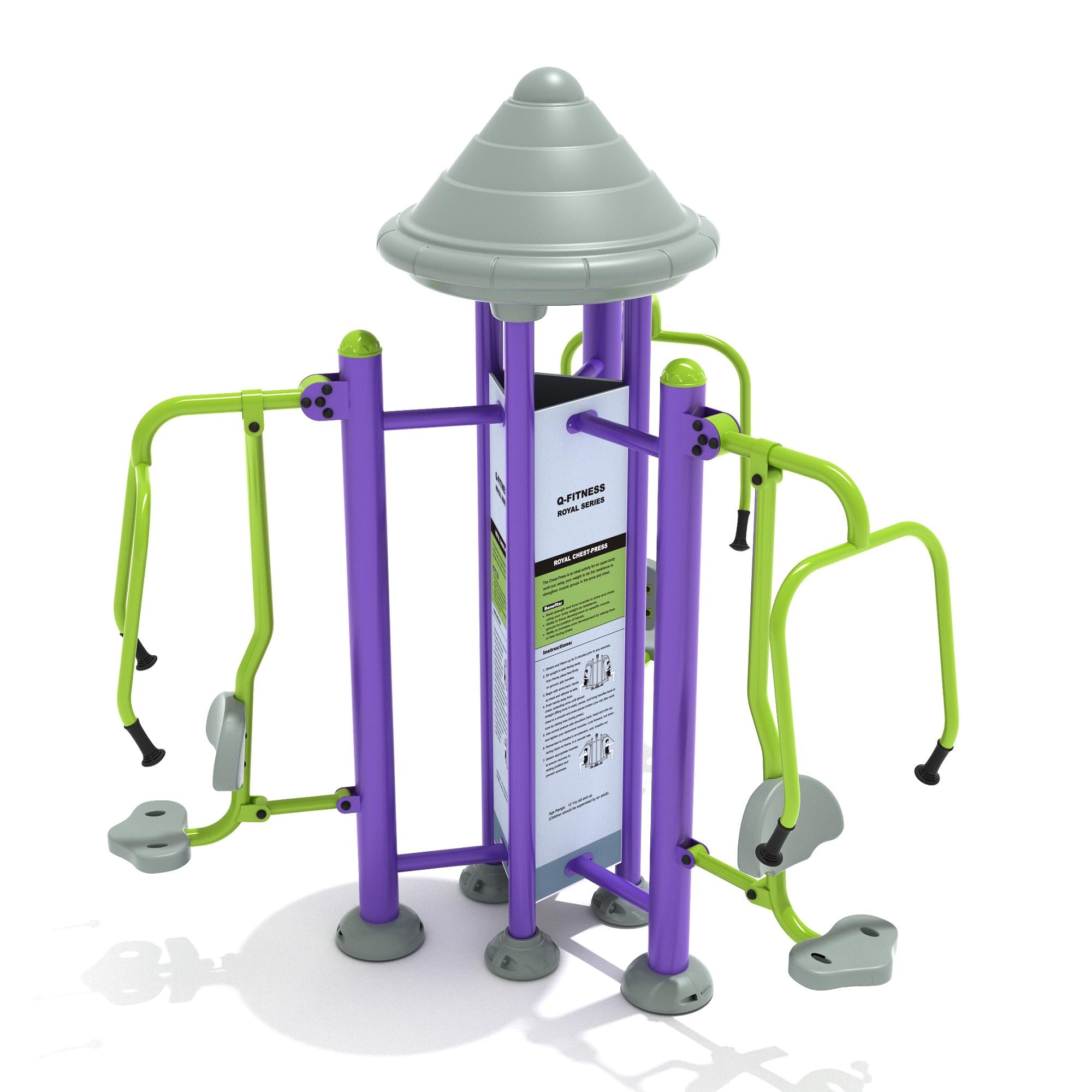 Chest Press: Royal Triple Station commercial playground equipment