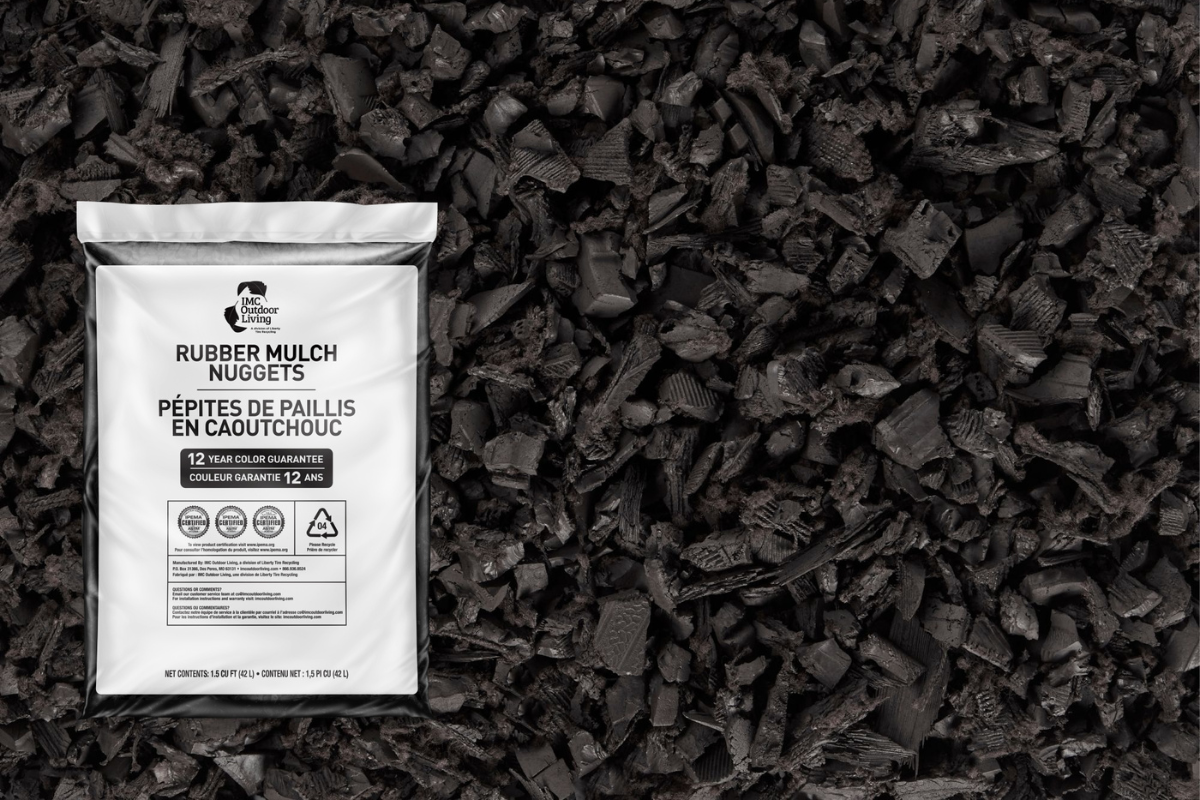 Black Rubber Playground Mulch