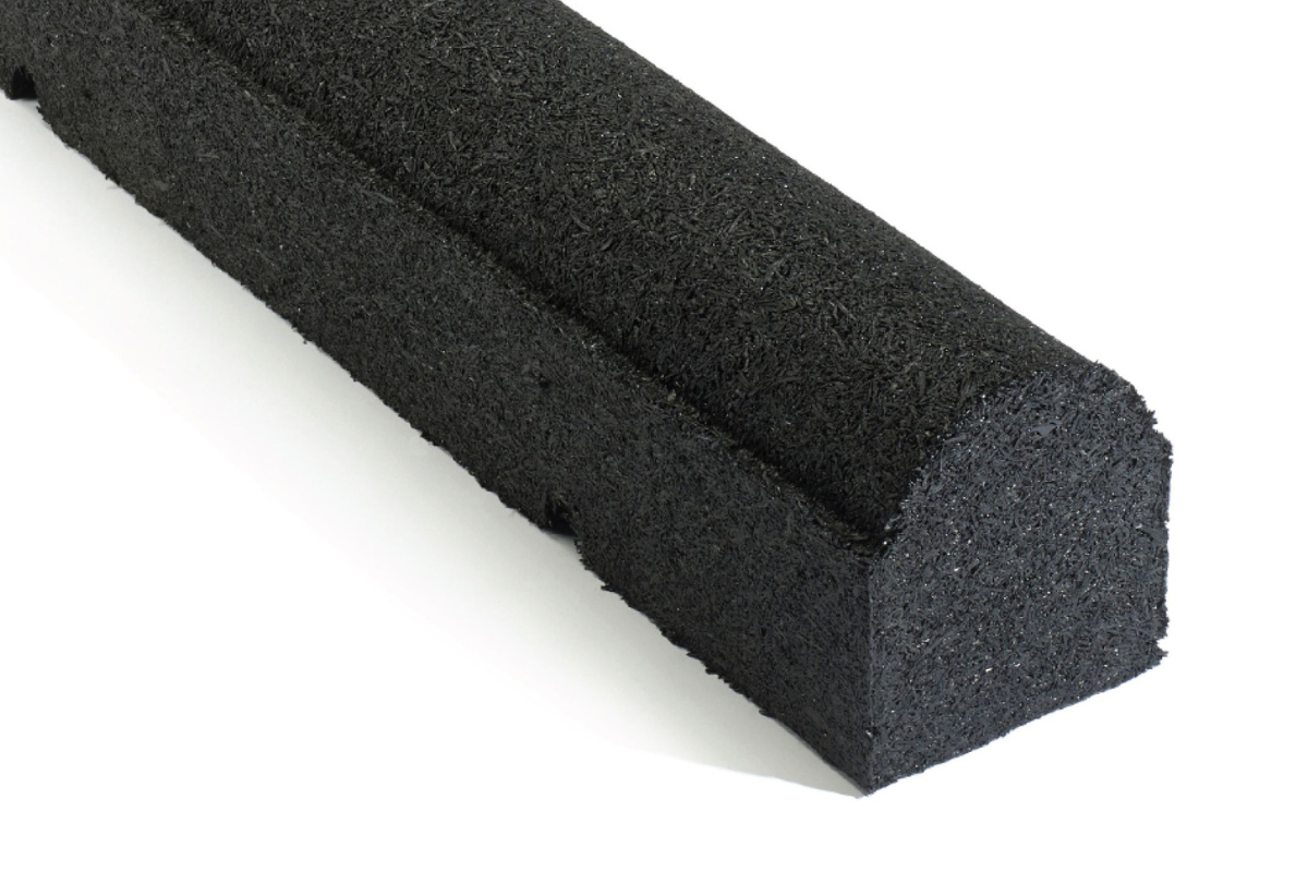 92" Black Rubber Playground Timbers