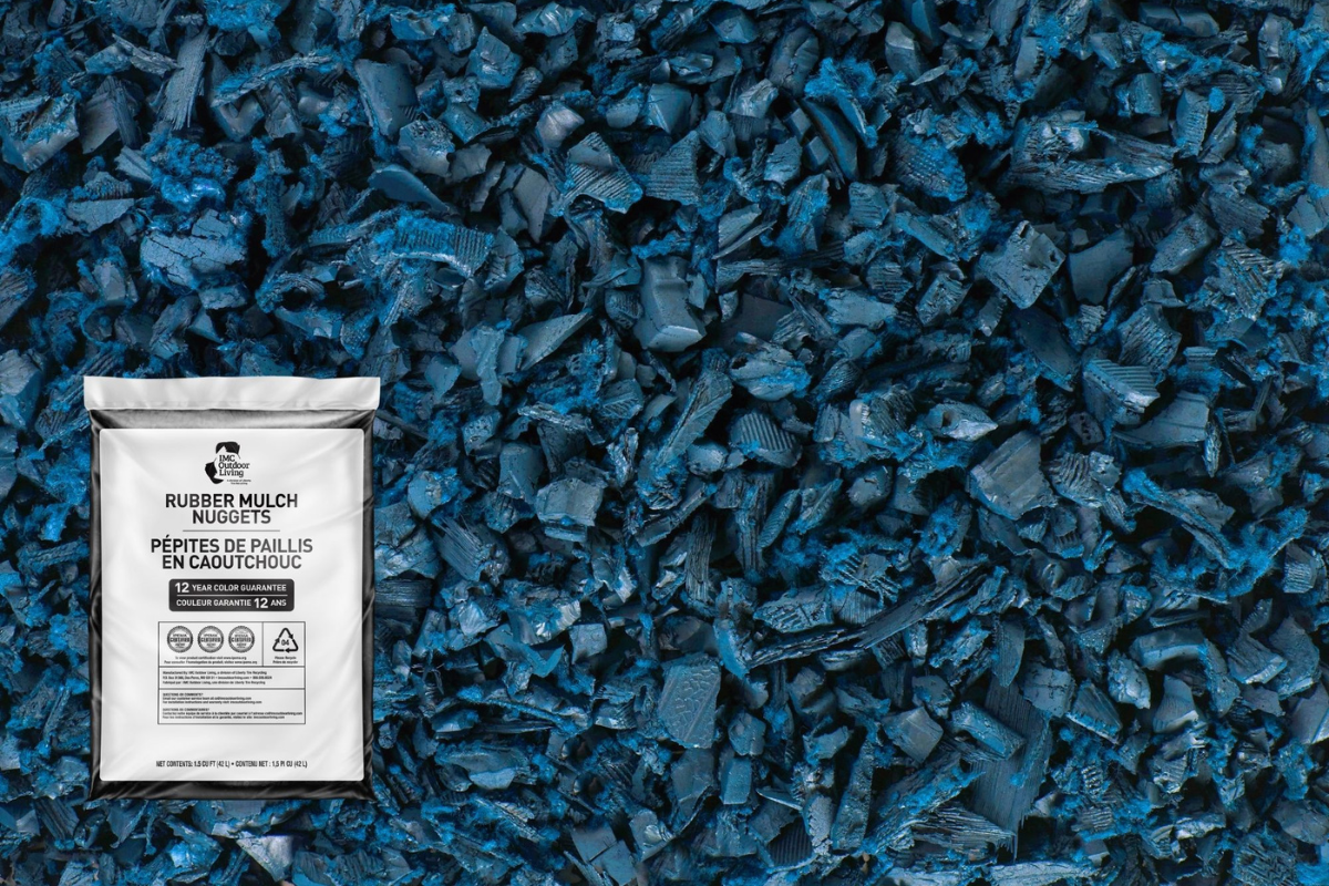 Blue Rubber Playground Mulch