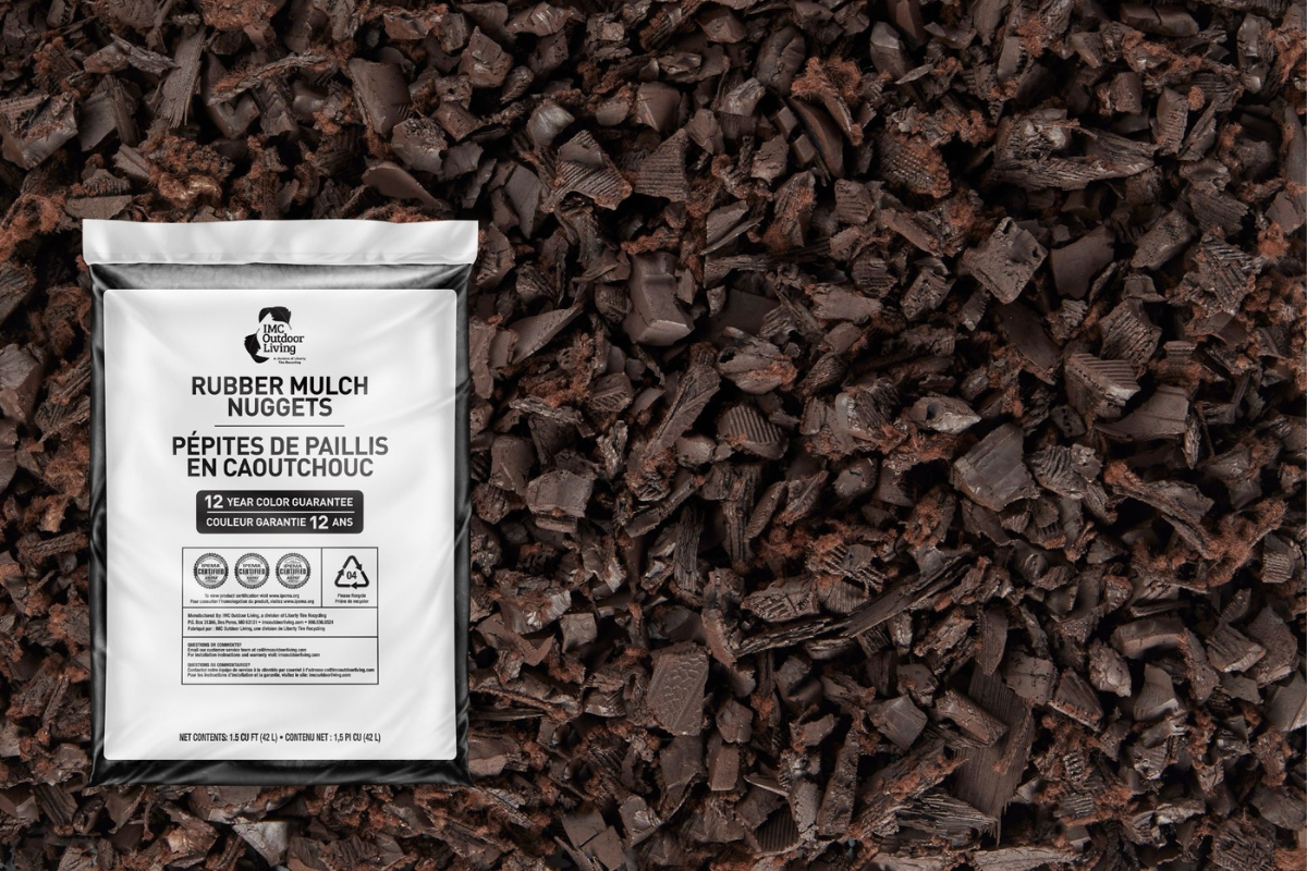 Brown Rubber Playground Mulch