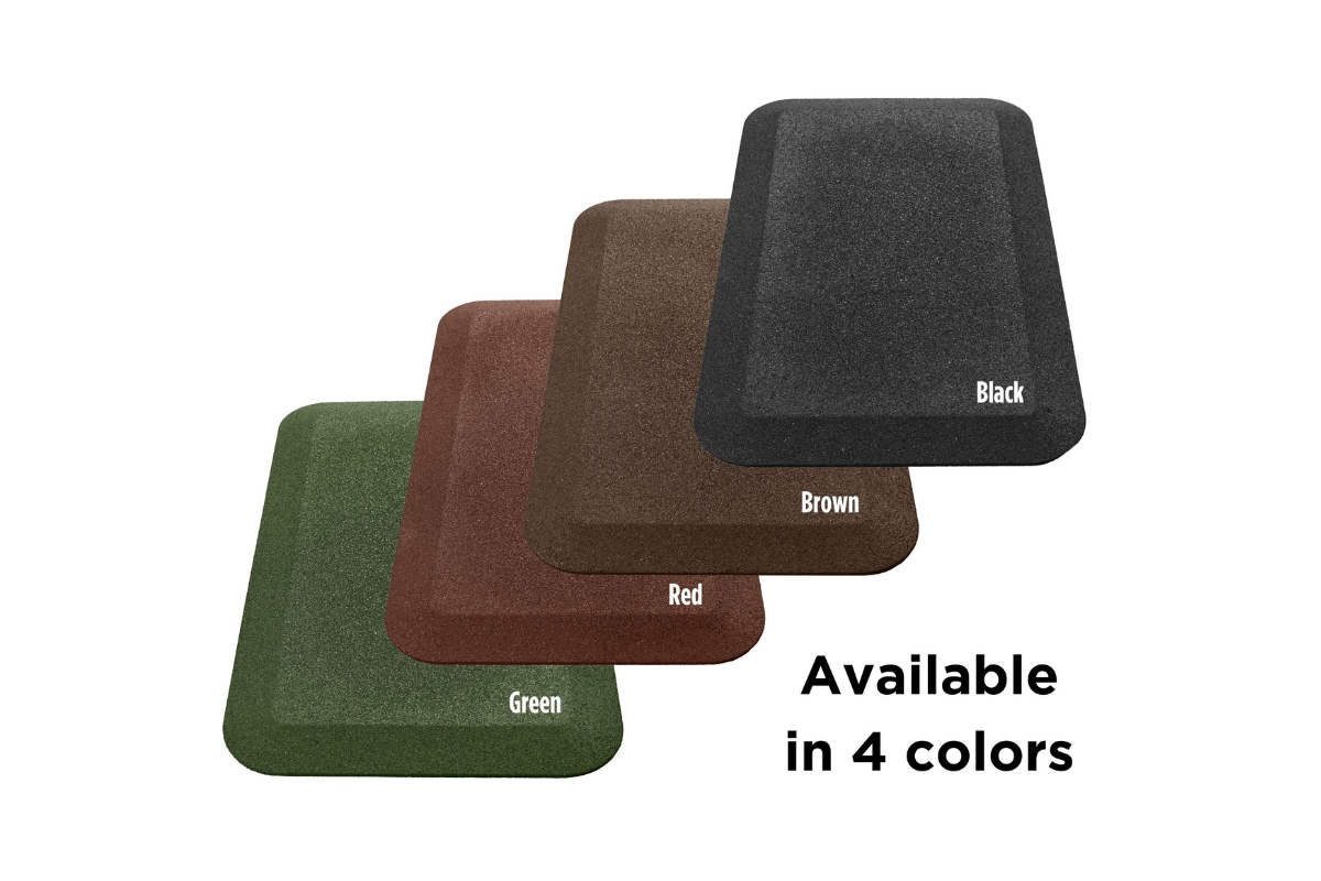 Red Rubber Playground Wear Mat