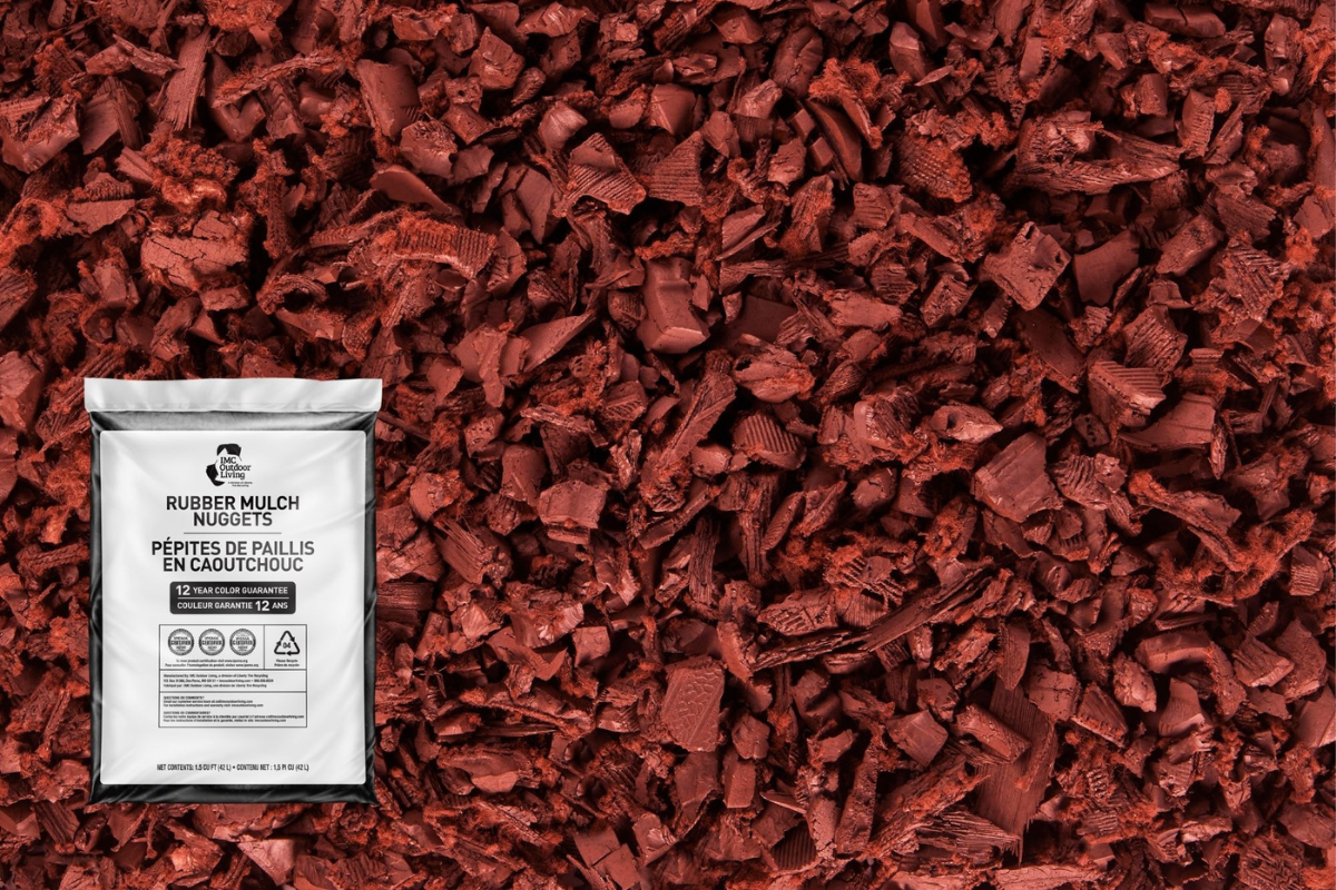 Red Rubber Playground Mulch
