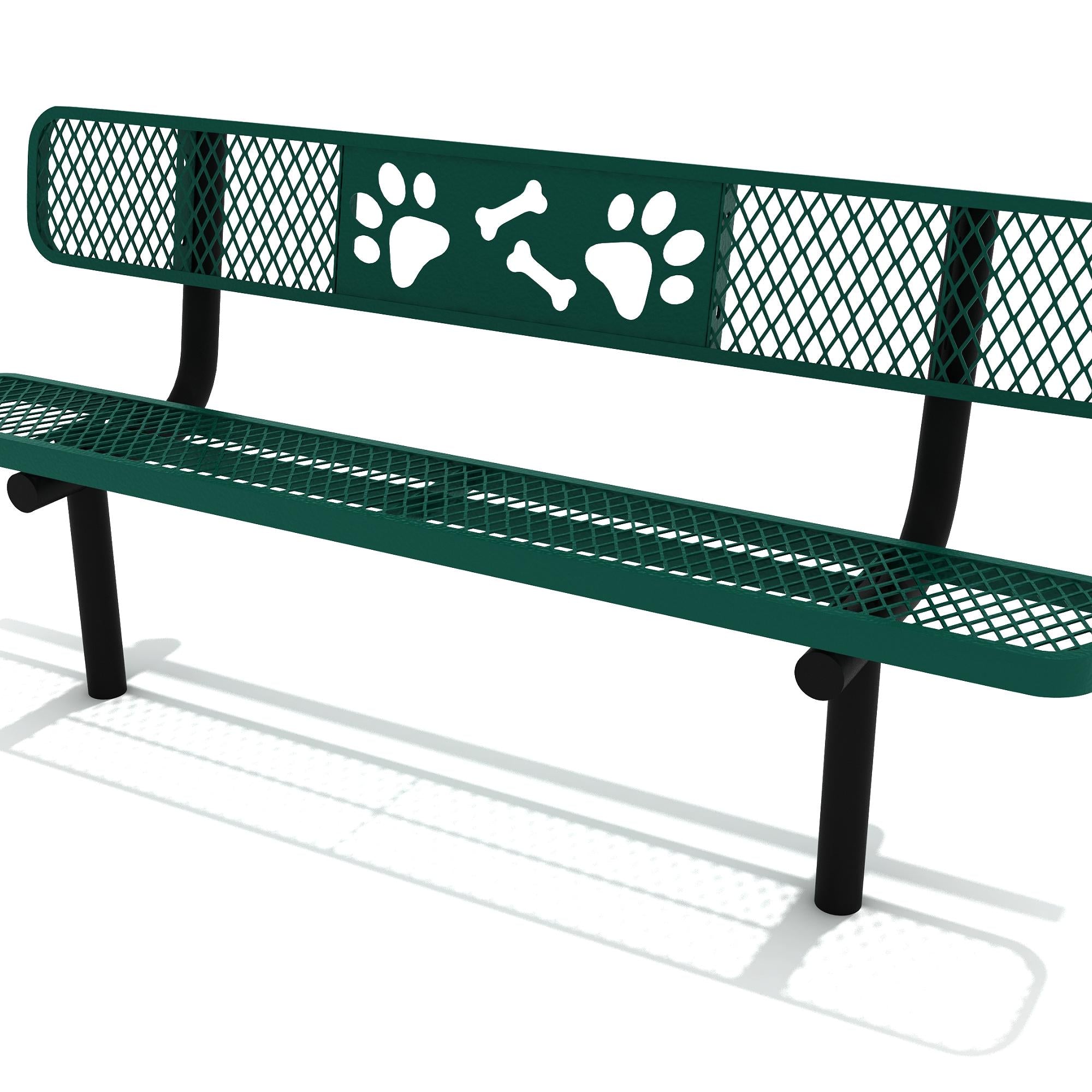 6 ft Dog Park Bench commercial playground equipment