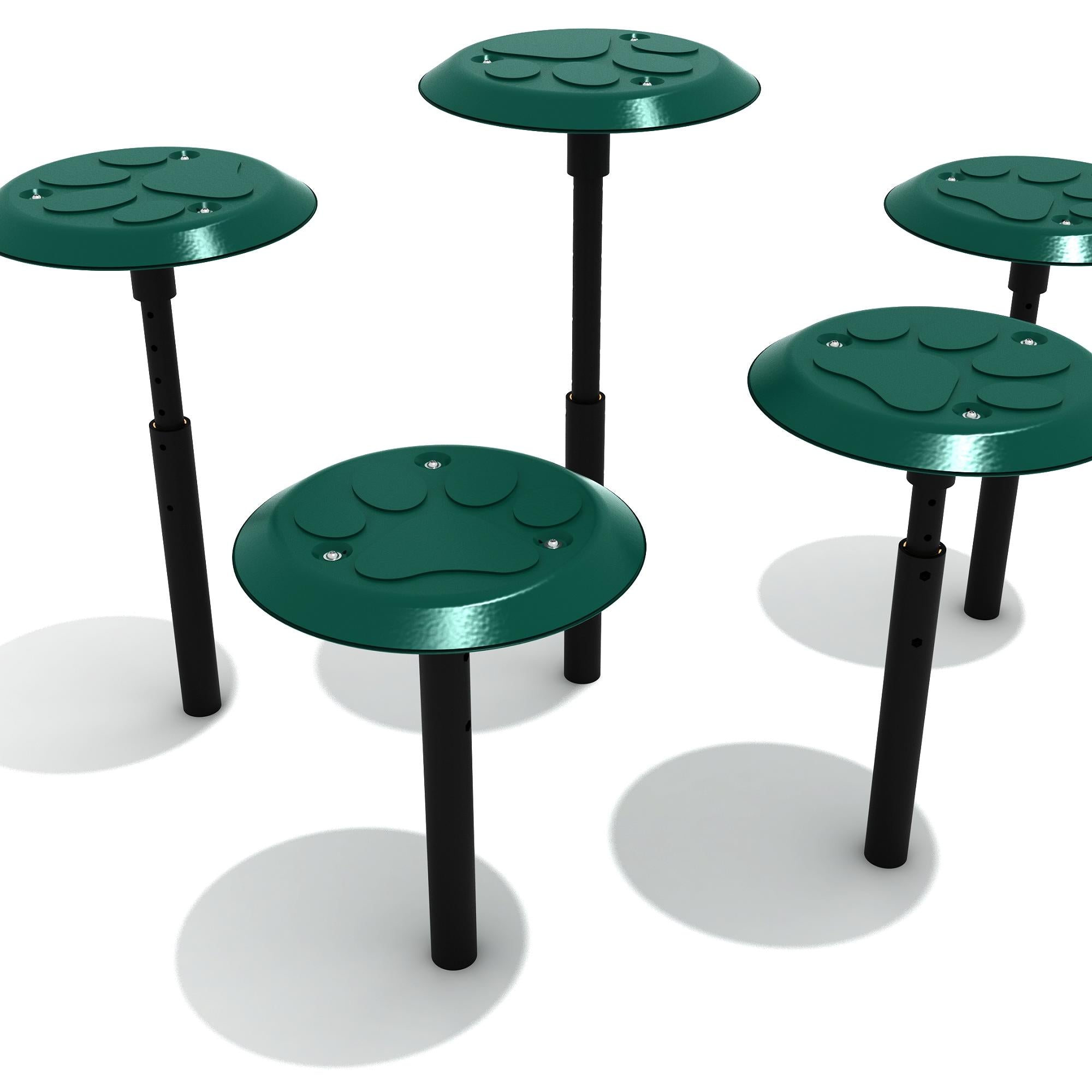 Paw Print Step (Set of 5) commercial playground equipment