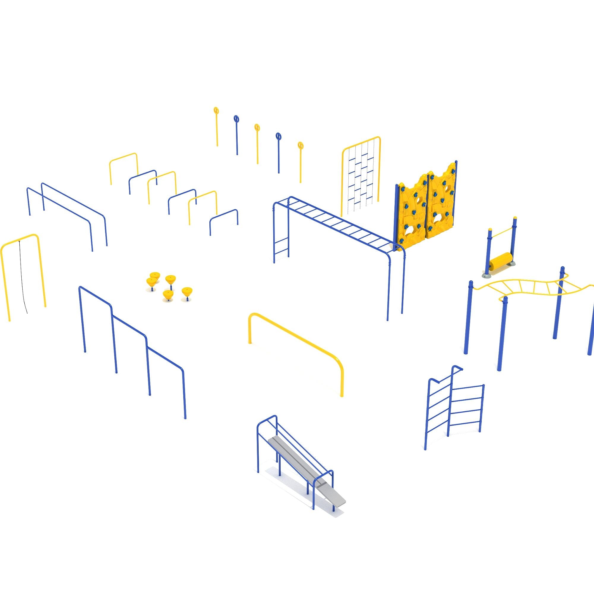 16 Piece Premier Kids Gym Course commercial playground equipment
