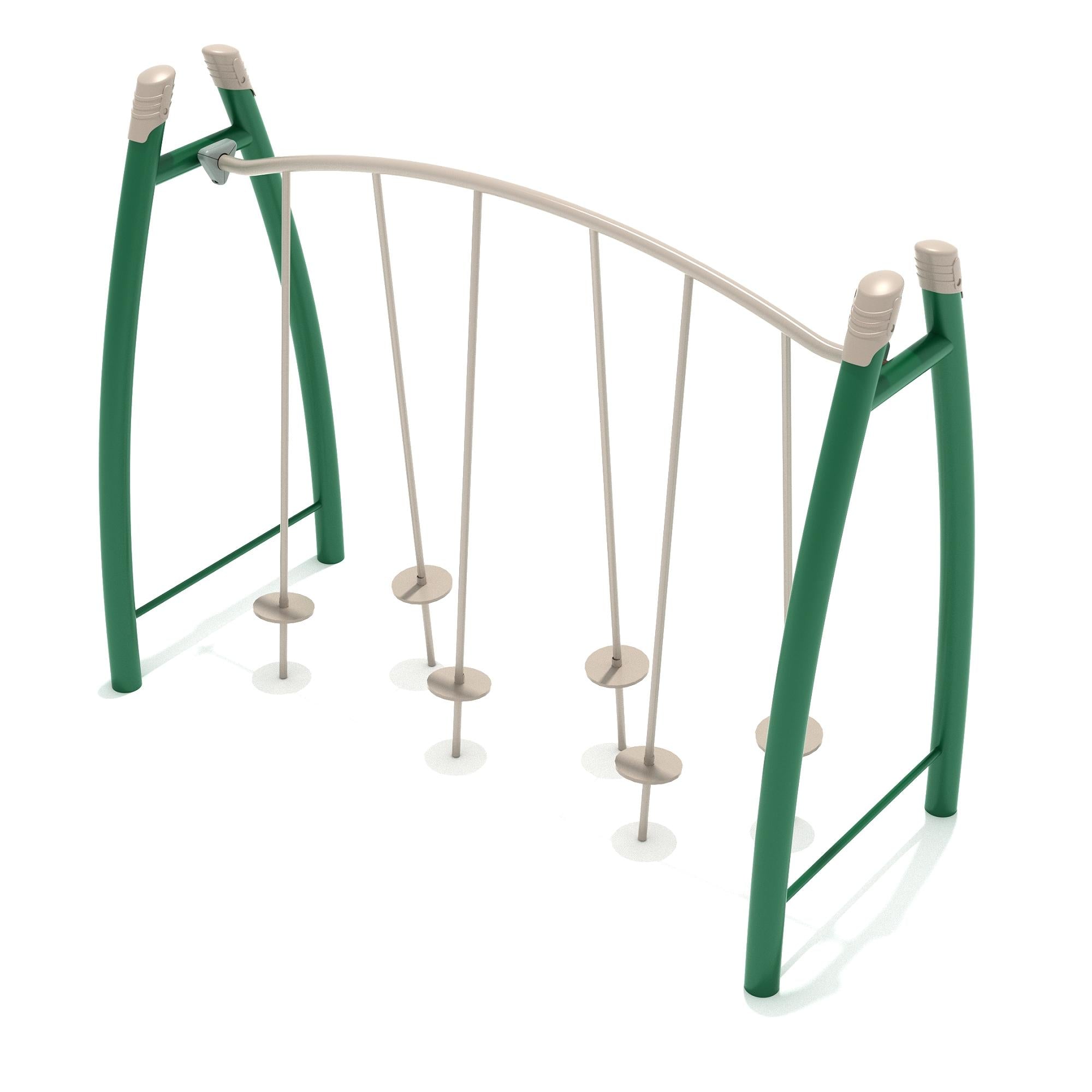 Curved Post Tilted Lily Pad Bridge commercial playground equipment