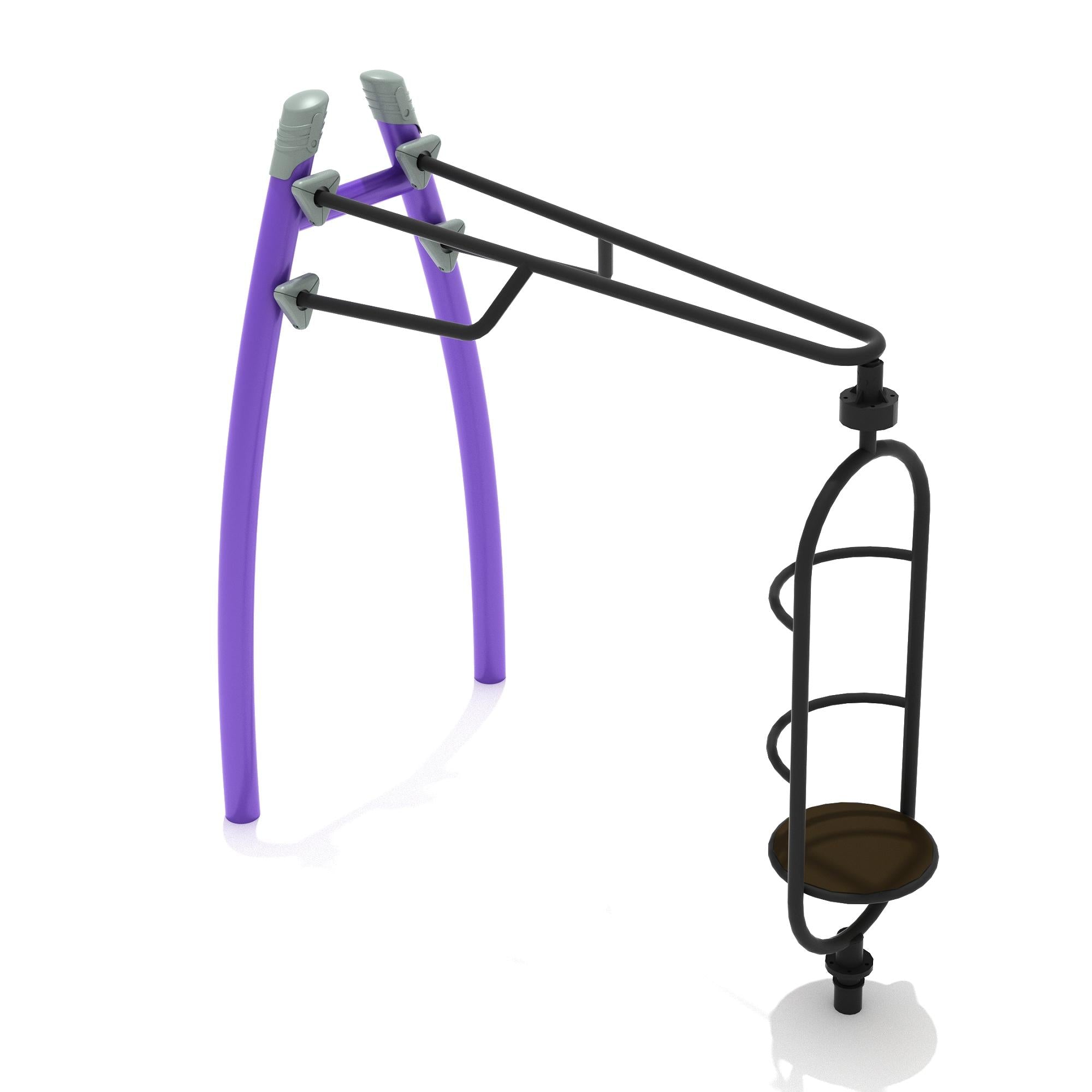 Curved Post Standing Orbital Spinner commercial playground equipment