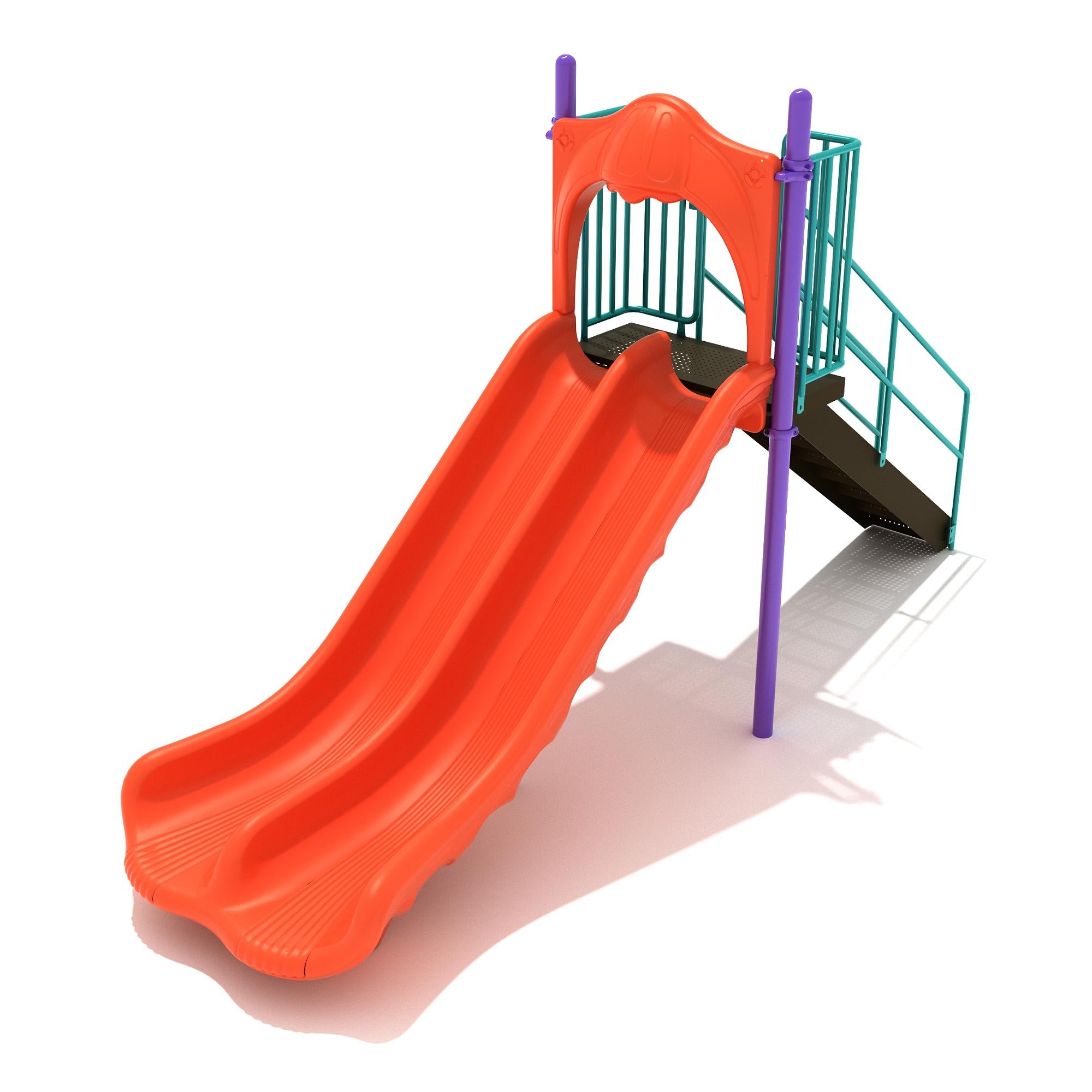 5-Foot Double Straight Slide commercial playground equipment