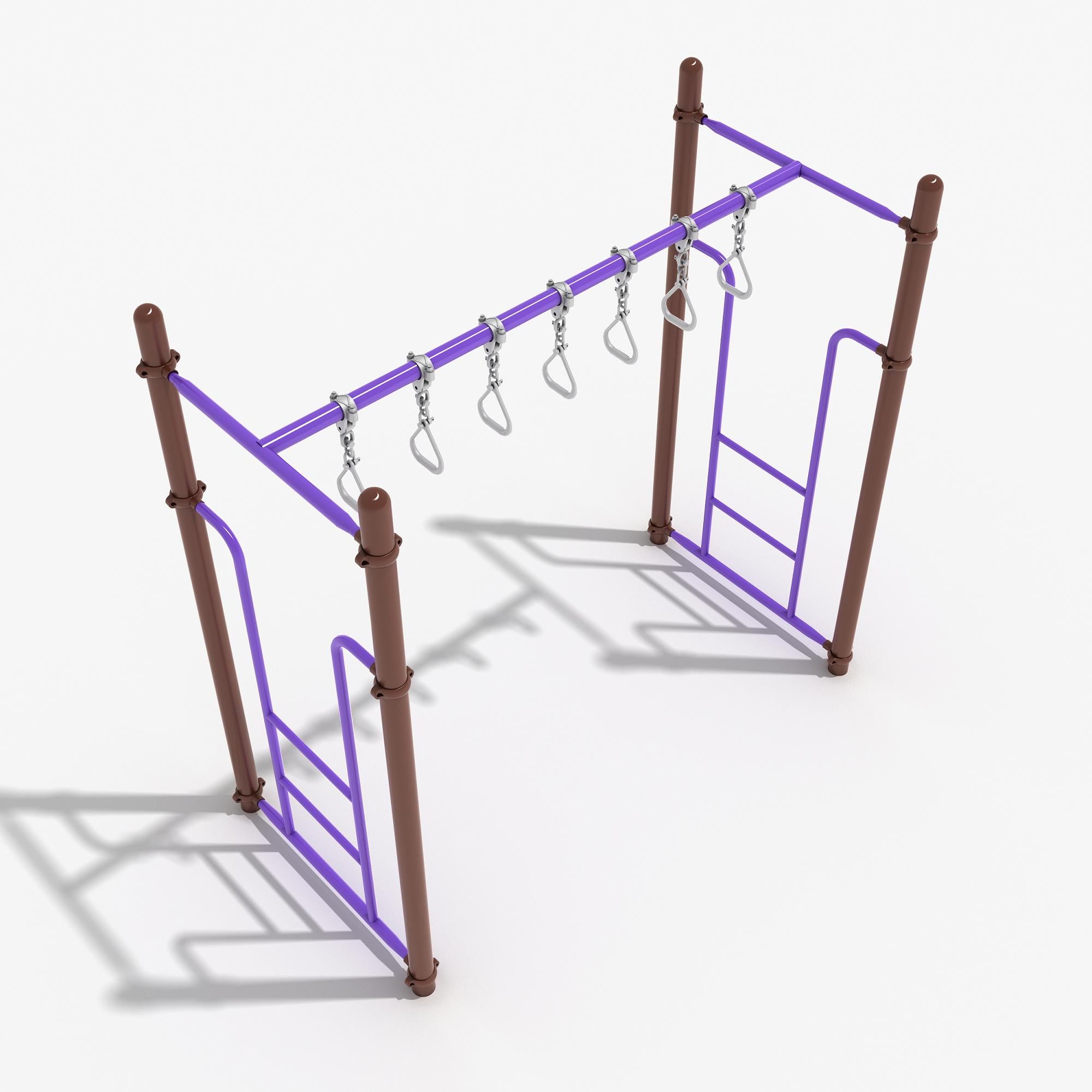 Straight Swinging Ring Ladder commercial playground equipment