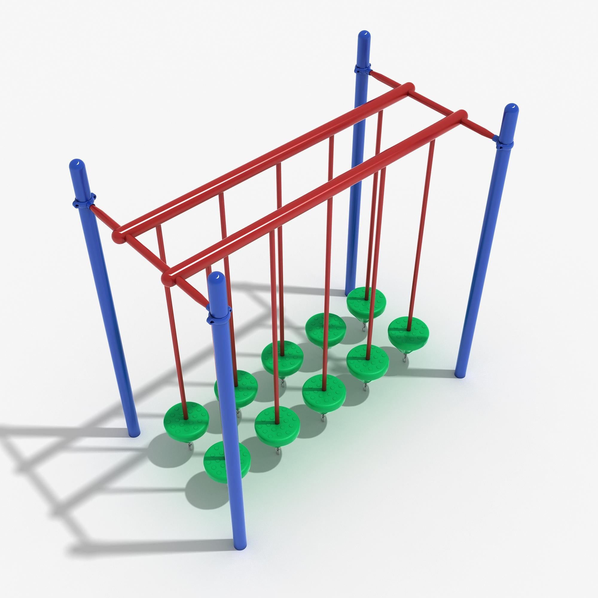 Double Row Pebble Bridge commercial playground equipment
