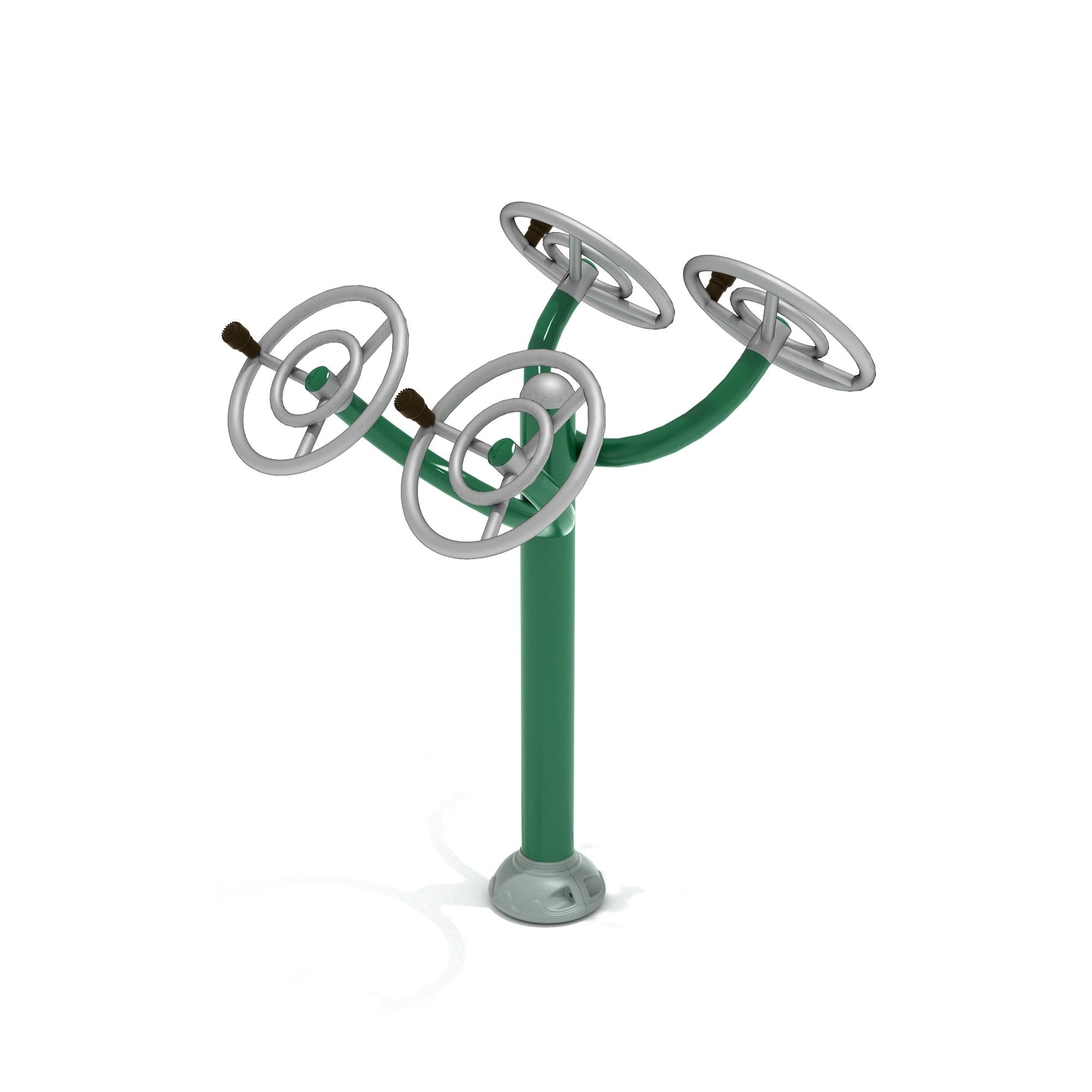 Arm Rotation: Double Station commercial playground equipment