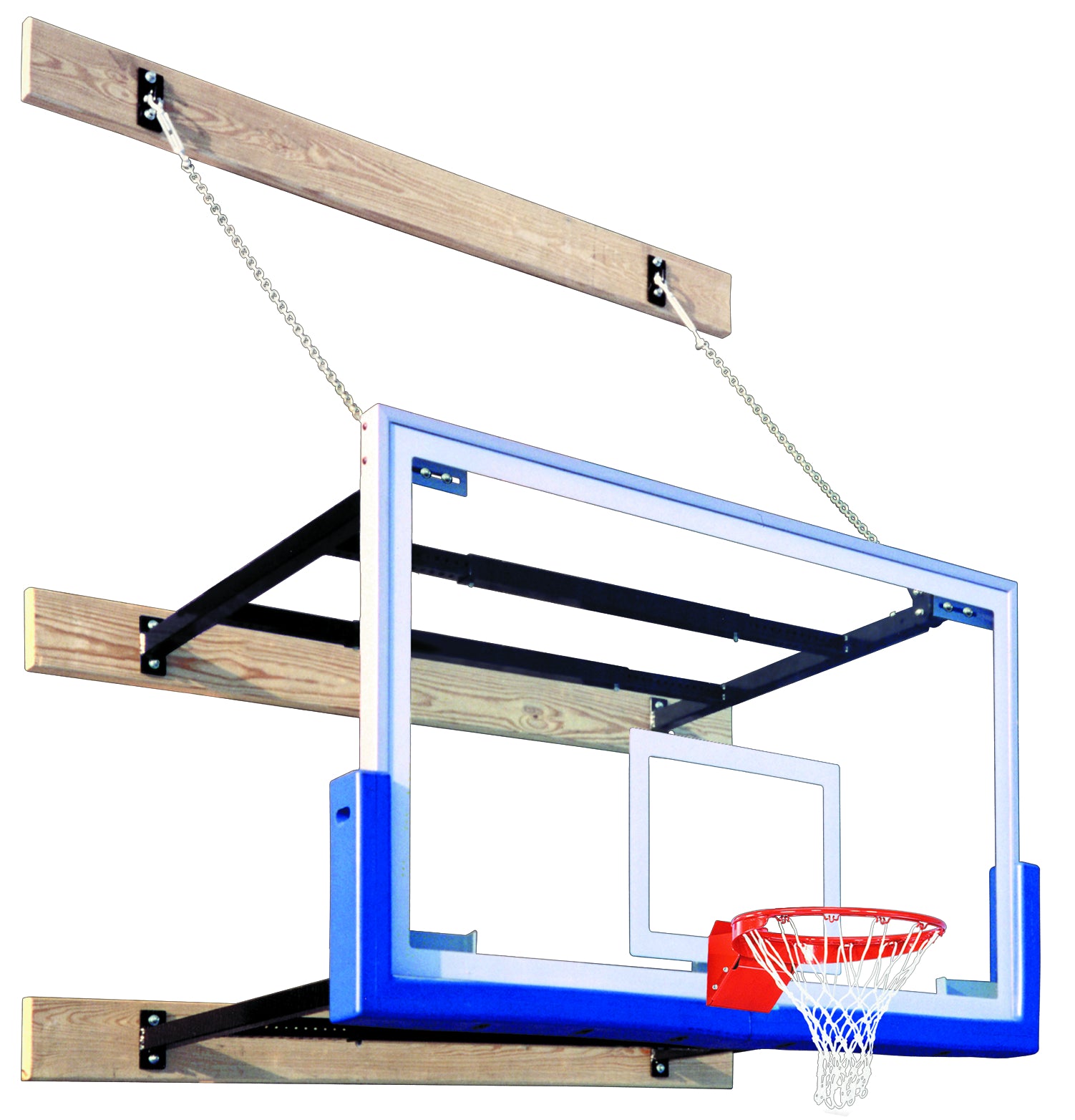 SuperMount46 Commercial Wall-Mount Basketball Goal