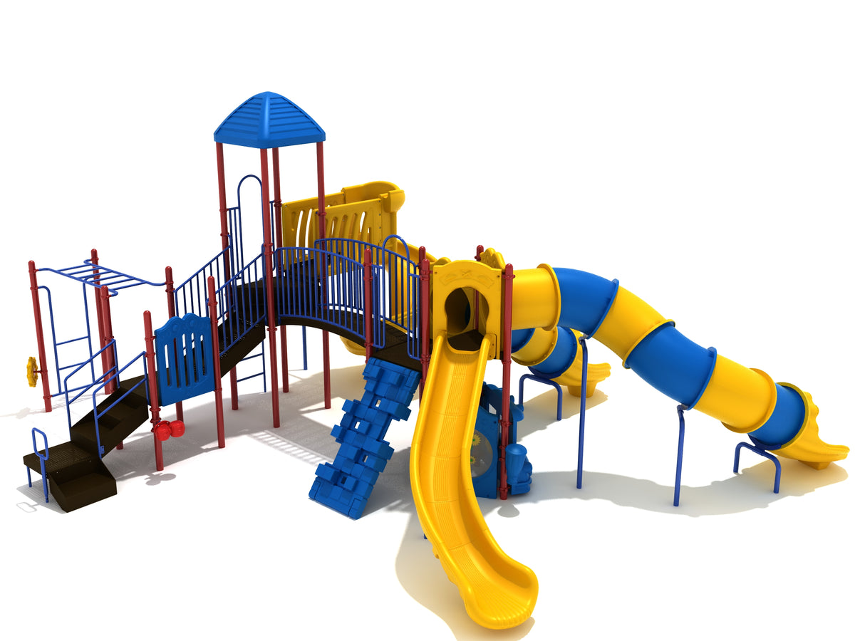 Surfside commercial playground in Primary colors, alternate view