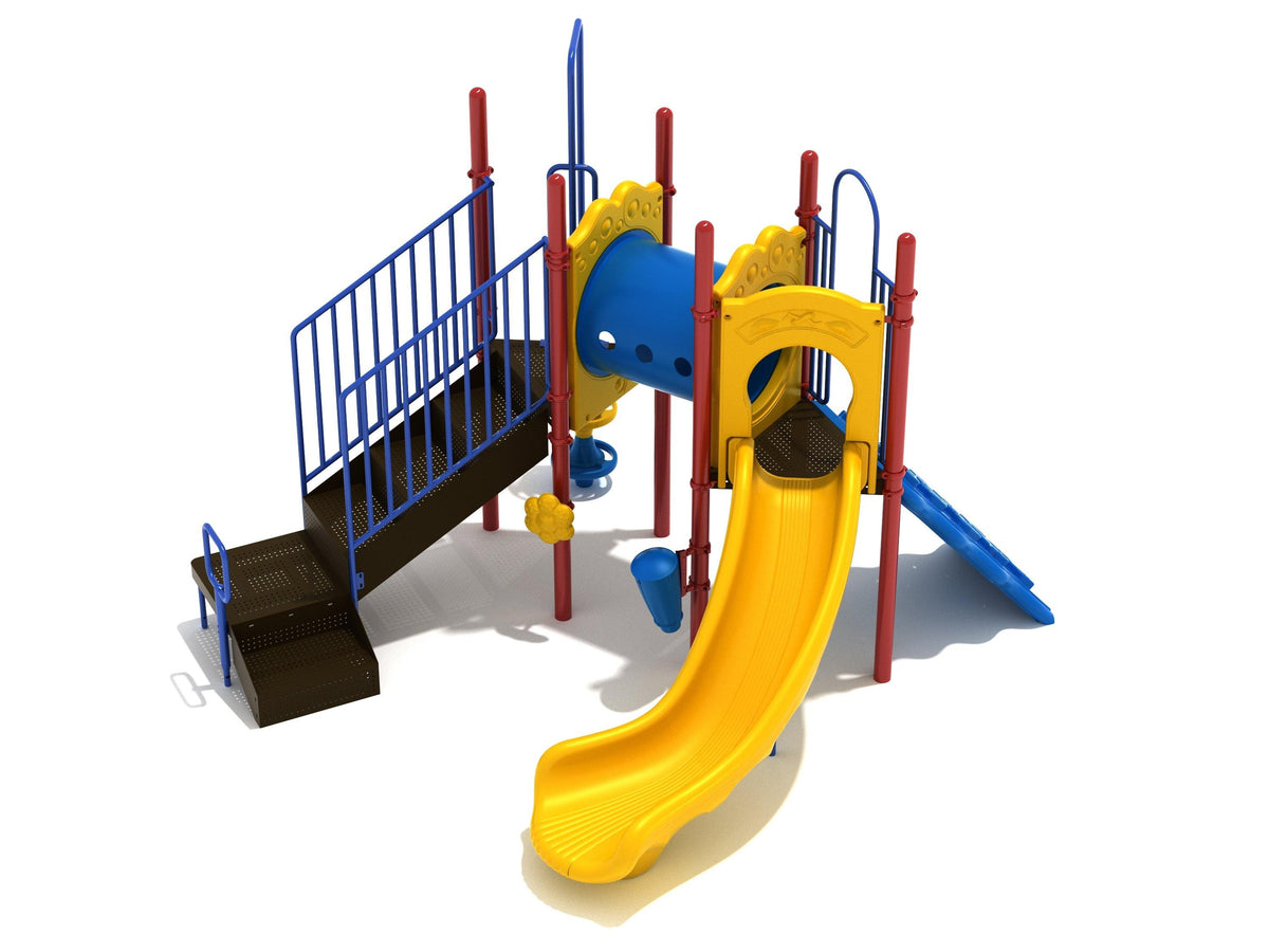 Worthy Courage commercial playground in Primary colors, alternate view