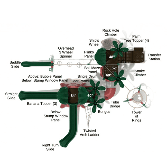 Falcon Flight Commercial Playground detailed overhead view