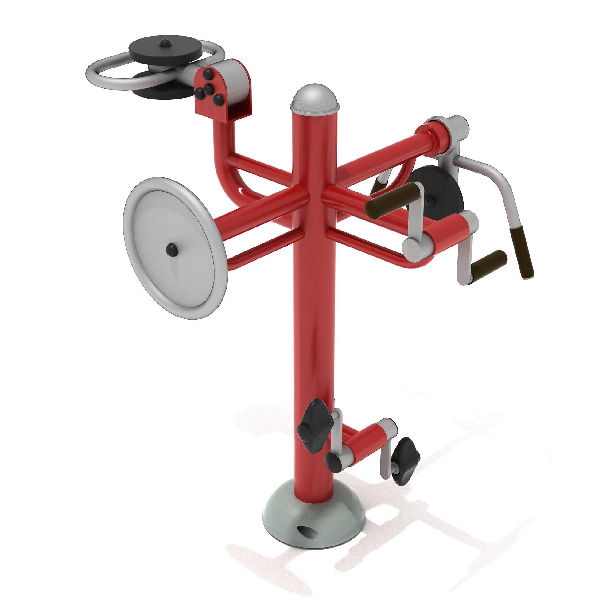 Accessible Quadruple Gym Station commercial playground equipment