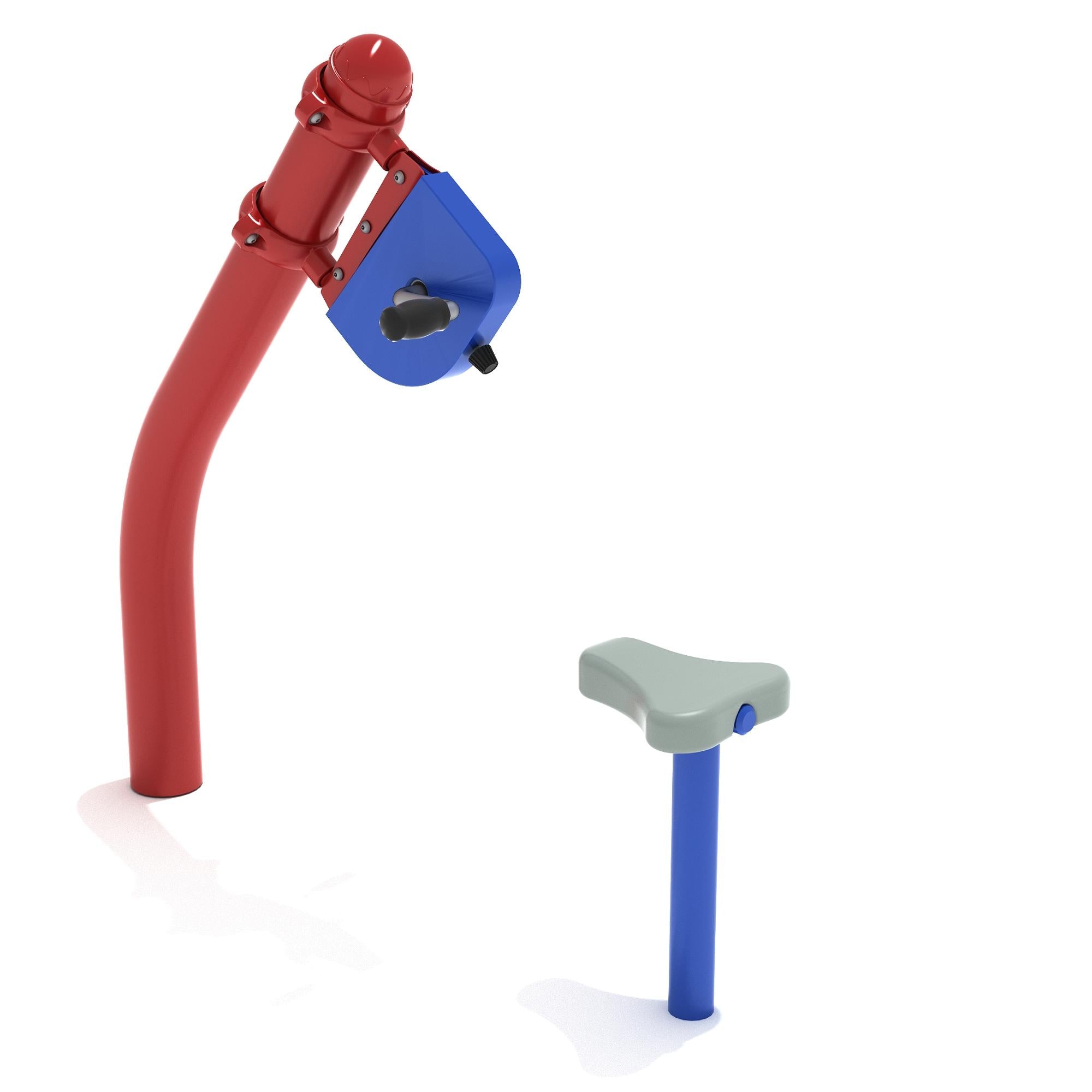 Hand Bike with Seat: Single Station commercial playground equipment