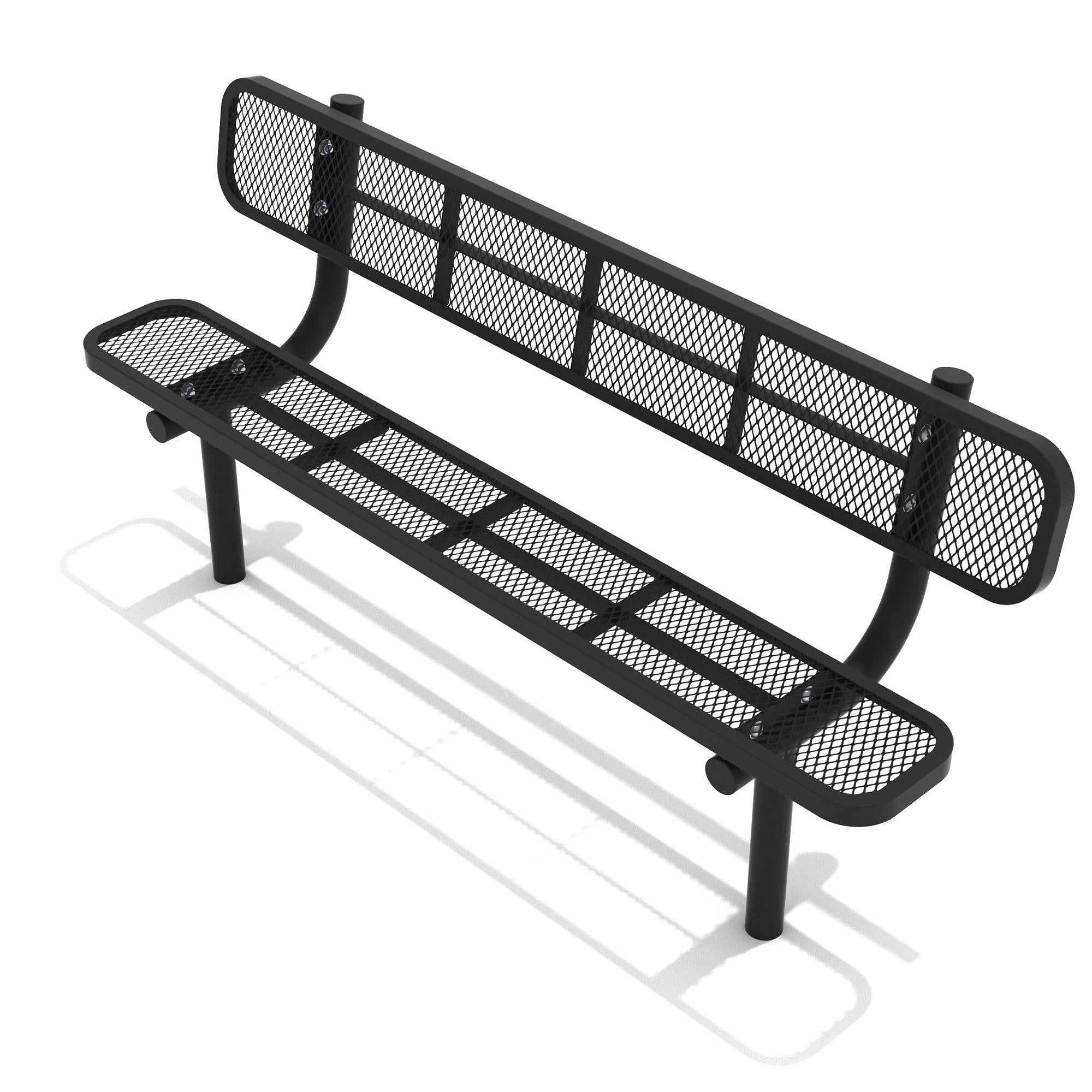 Expanded Steel Bench, 6-Foot commercial playground equipment