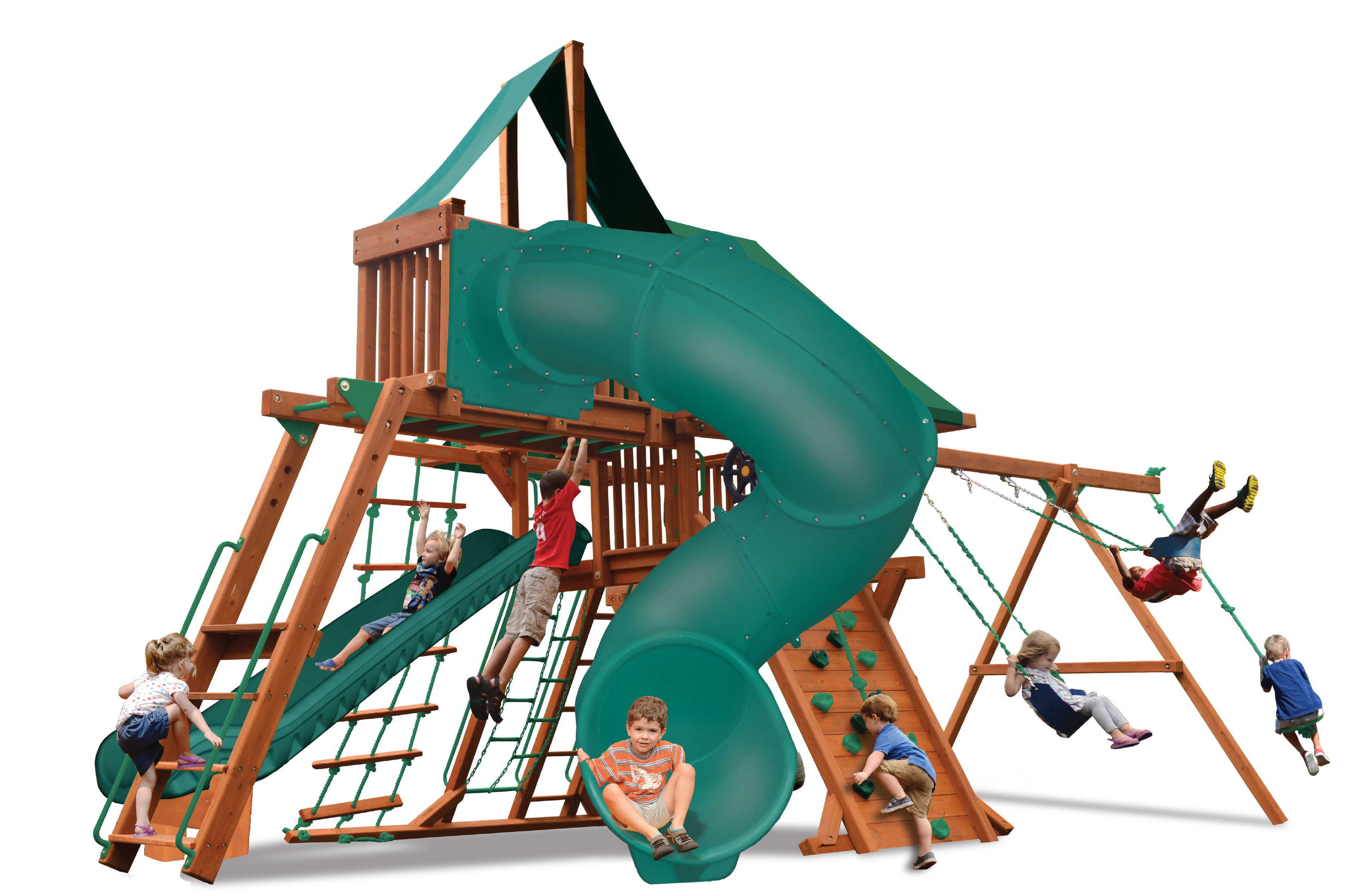 Playcenters with Spiral Slides