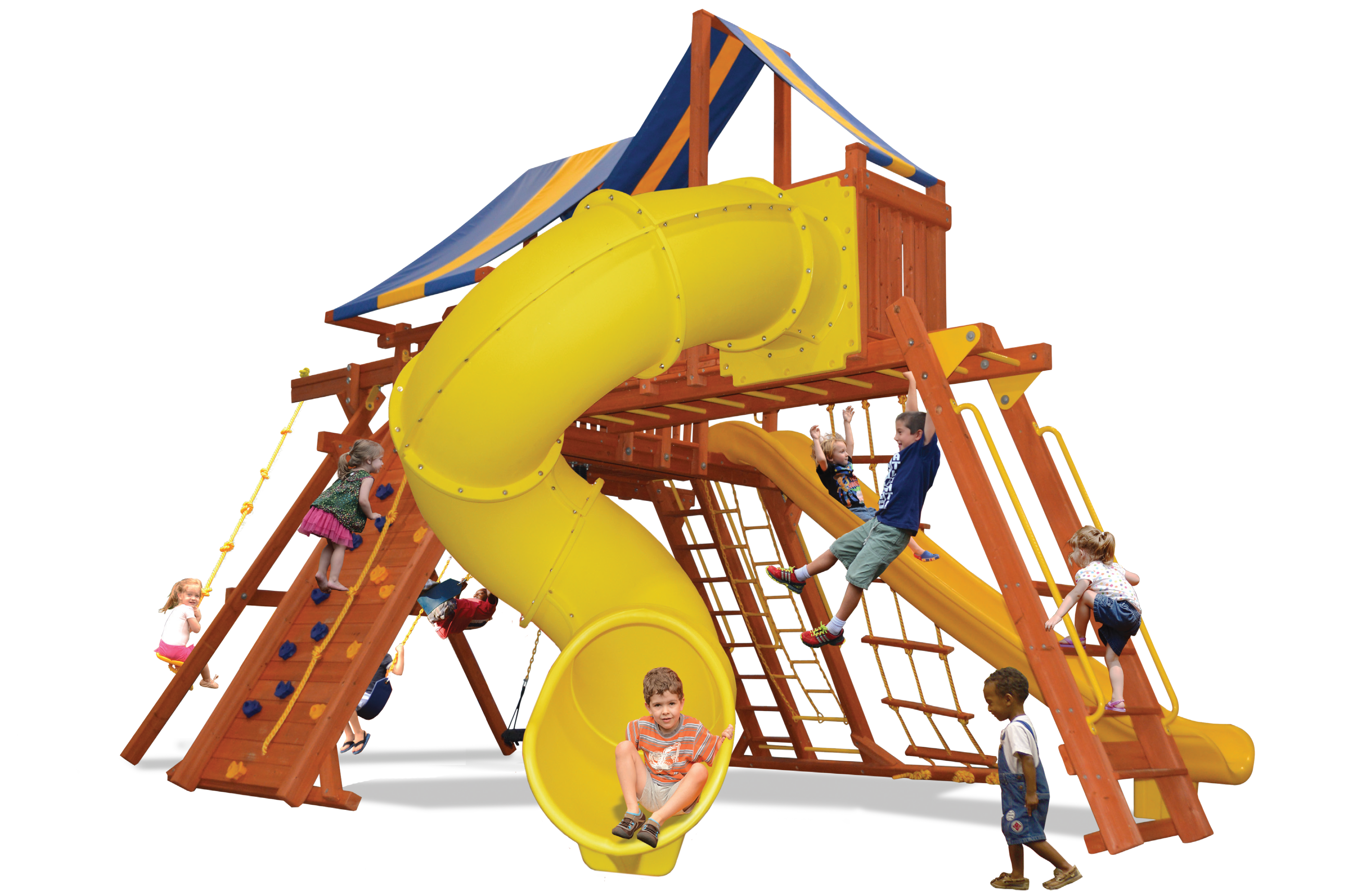 Playcenters with Spiral Slides