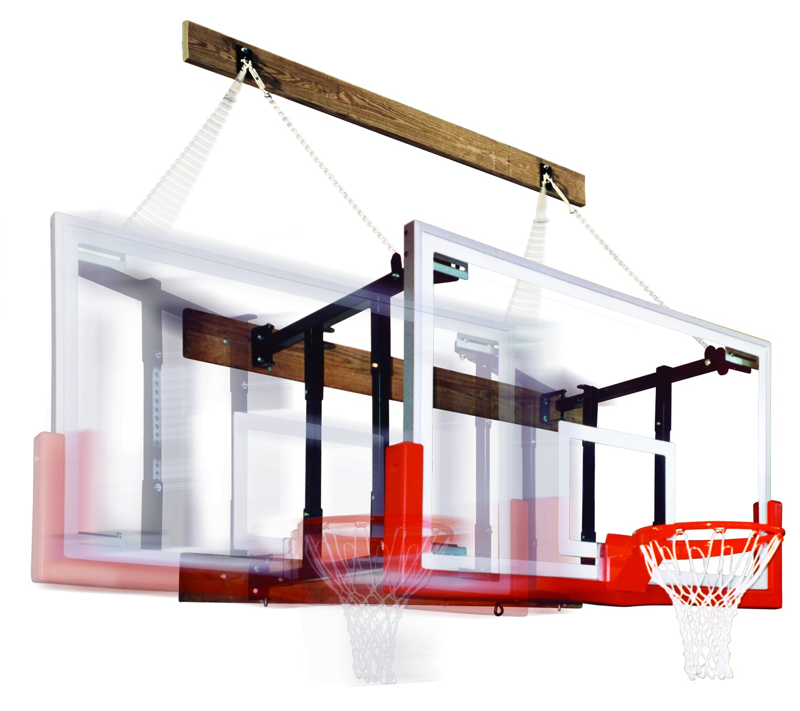 FoldaMount46 Commercial Folding Wall-Mount Basketball Goal