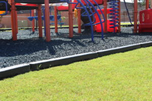 4' Black Plastic Playground Timbers