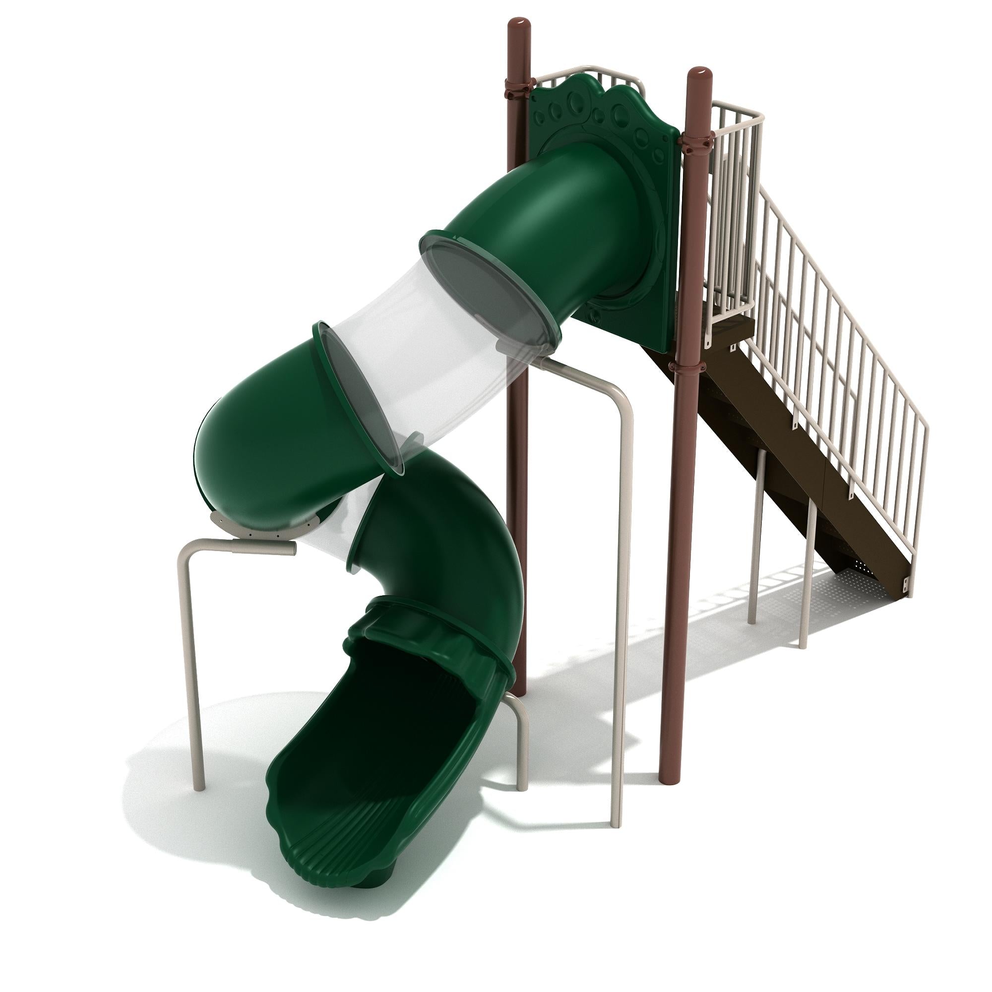 8-Foot Spiral Tube Slide commercial playground equipment