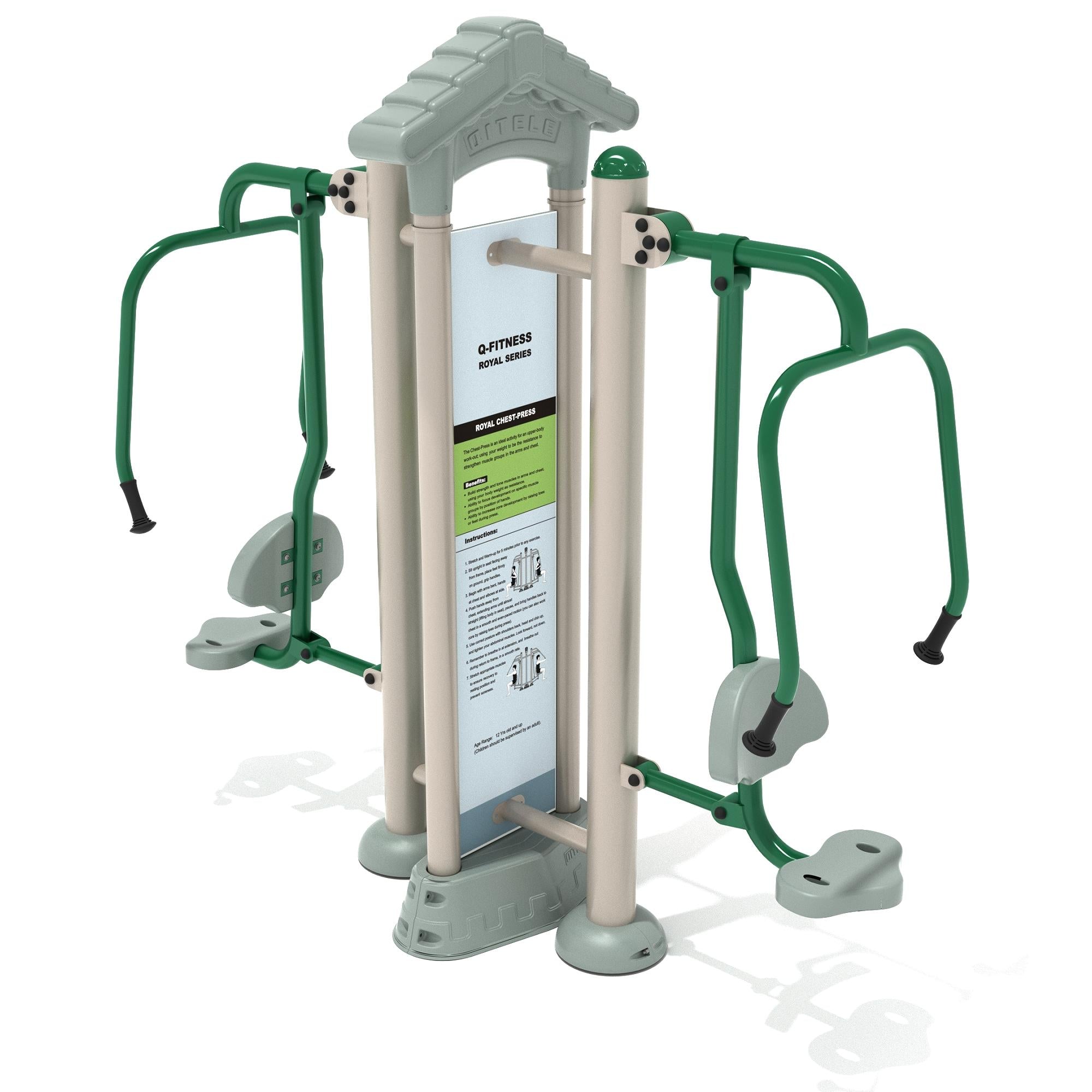 Chest Press: Royal Double Station commercial playground equipment