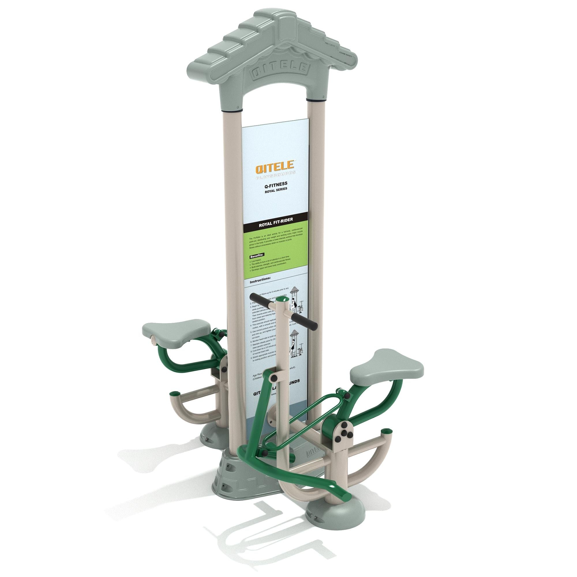 Fit Rider: Royal Double Station commercial playground equipment