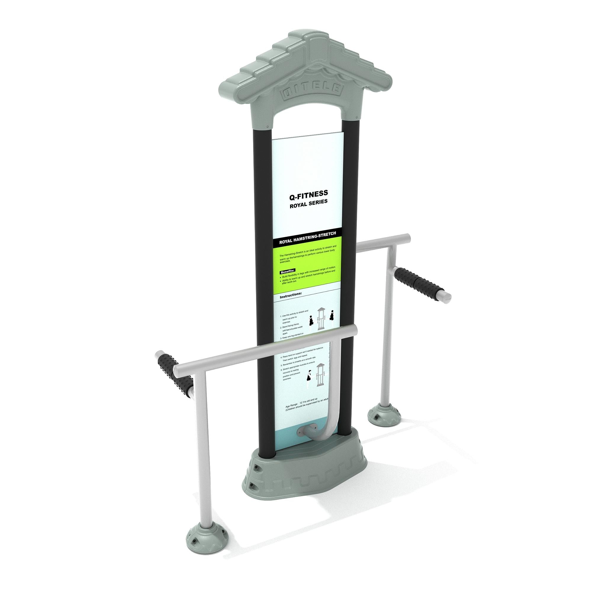 Hamstring Stretch: Royal Double Station commercial playground equipment
