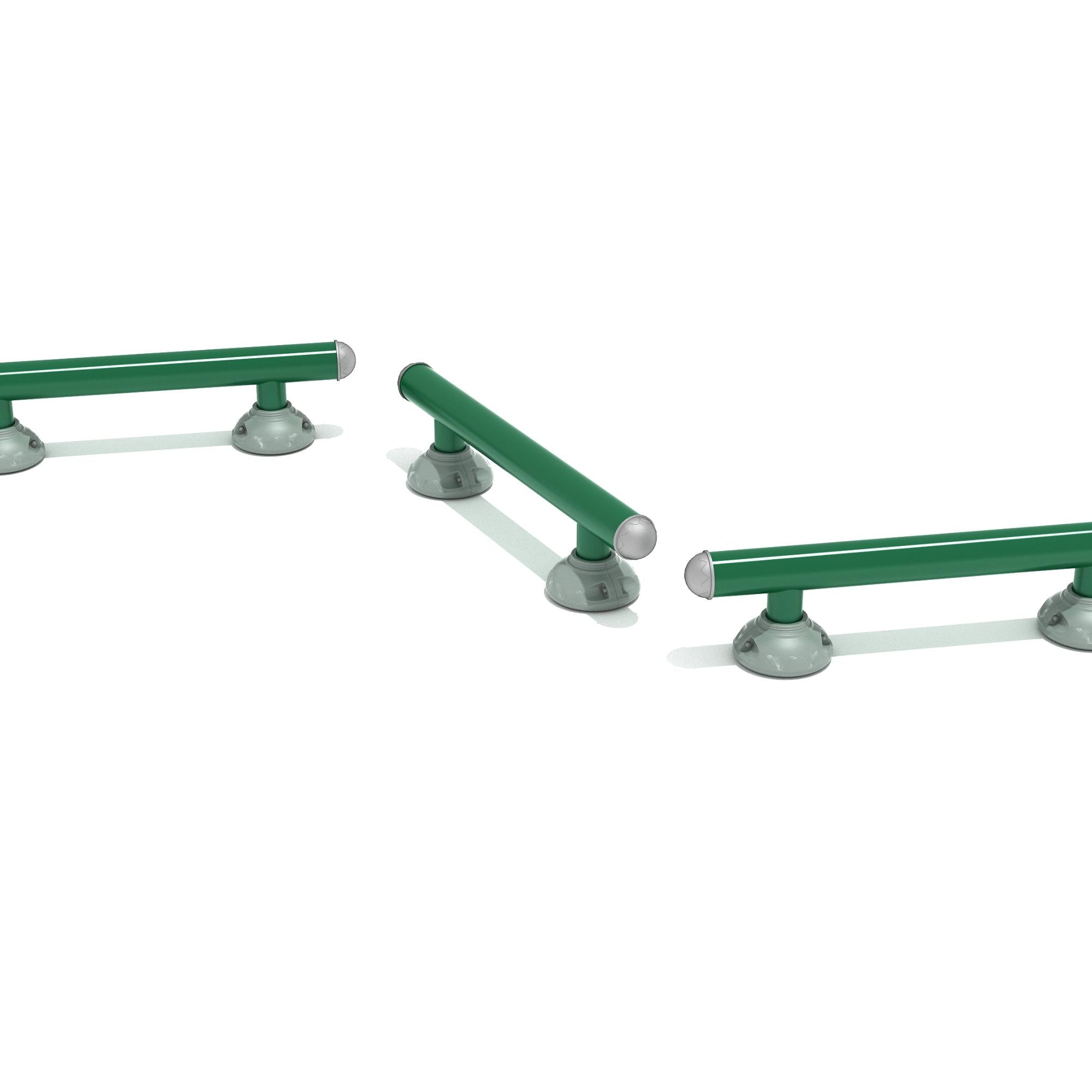 Balance Beam: Triple Station commercial playground equipment