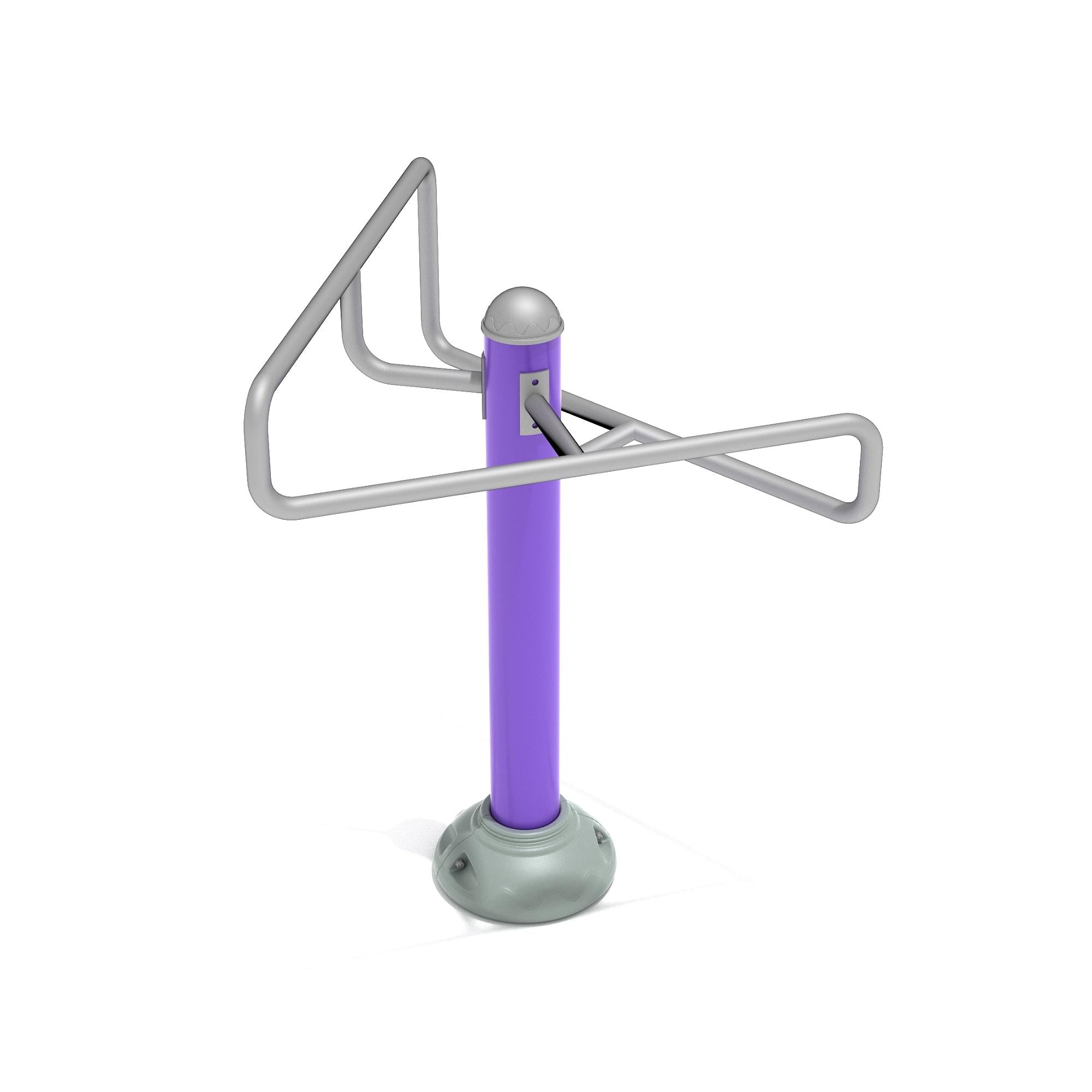 Stretching Post: Double Station commercial playground equipment