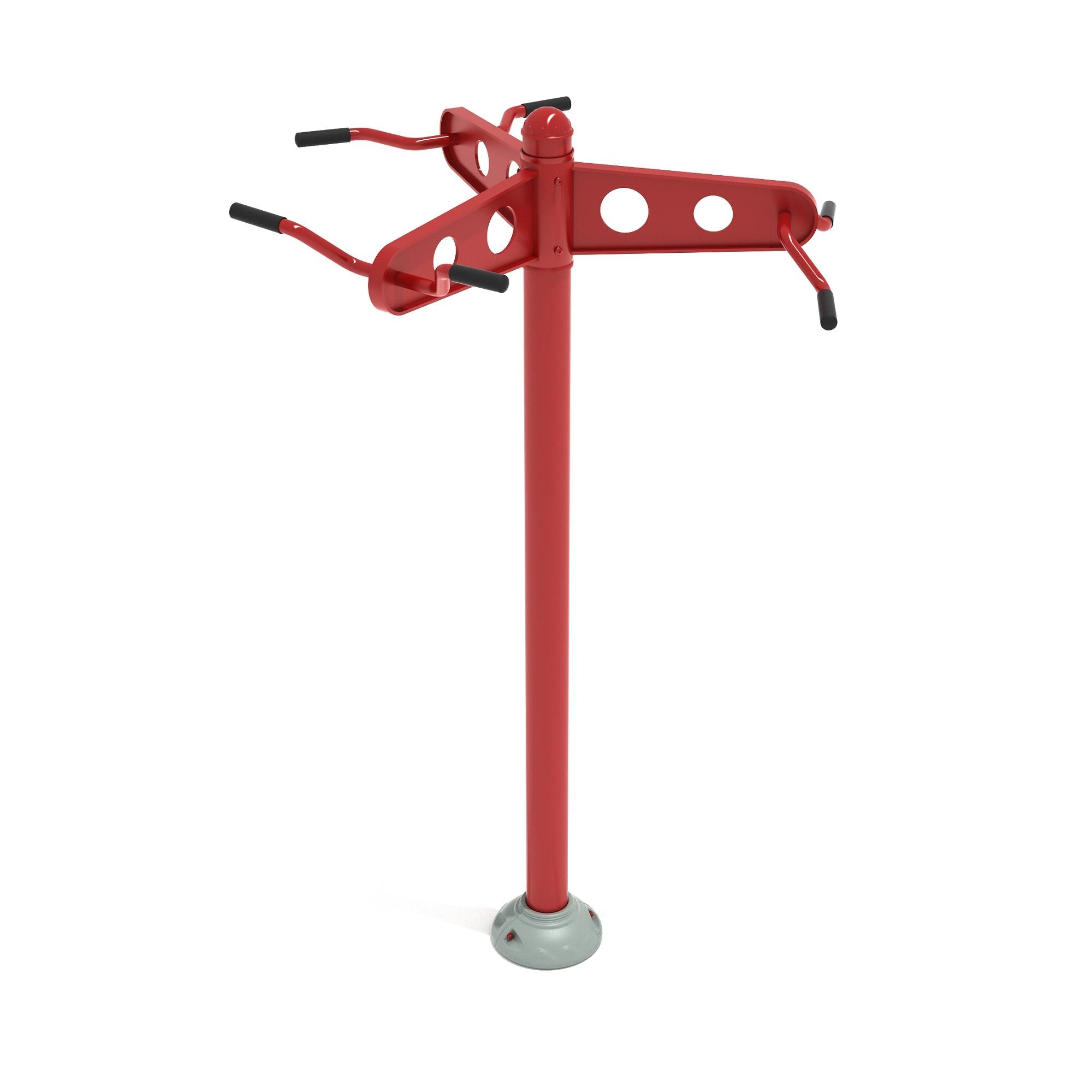 Chin-Up Bars: Triple Station commercial playground equipment