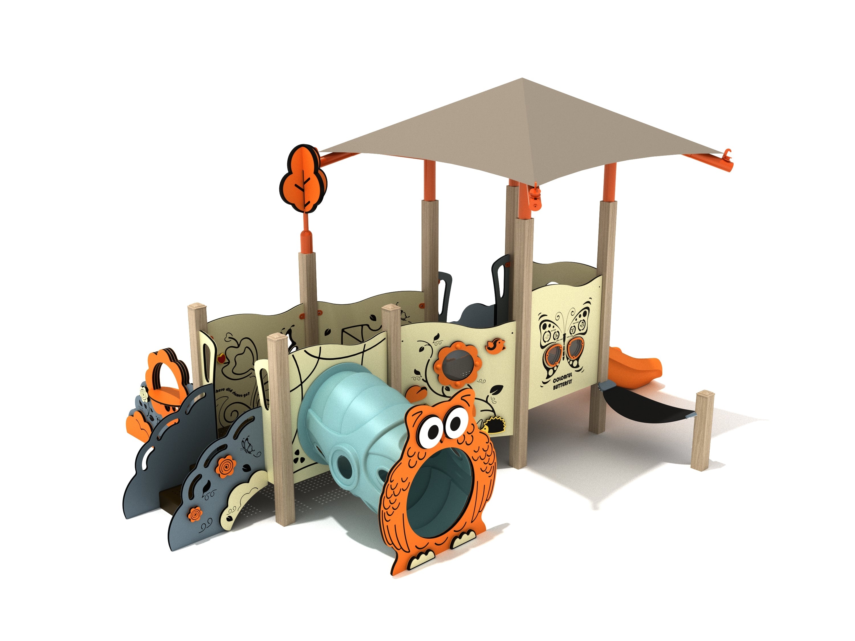 Fuchsia Canopy Mini commercial playground