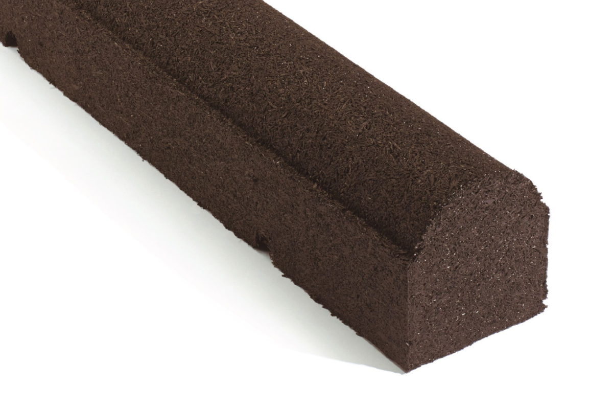 92" Brown Rubber Playground Timbers