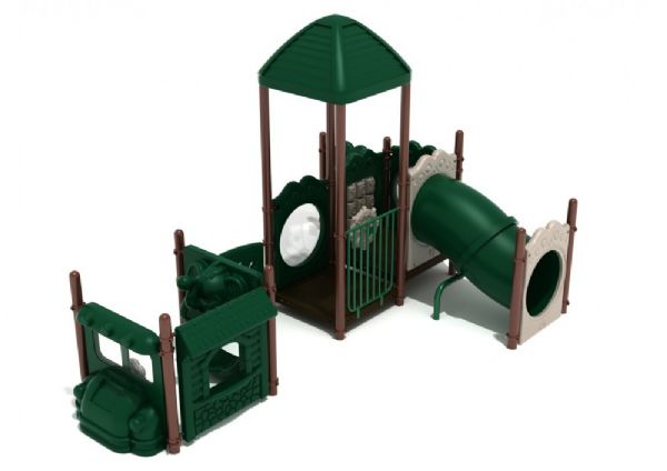 Knoxville commercial playground in Neutral colors, front view