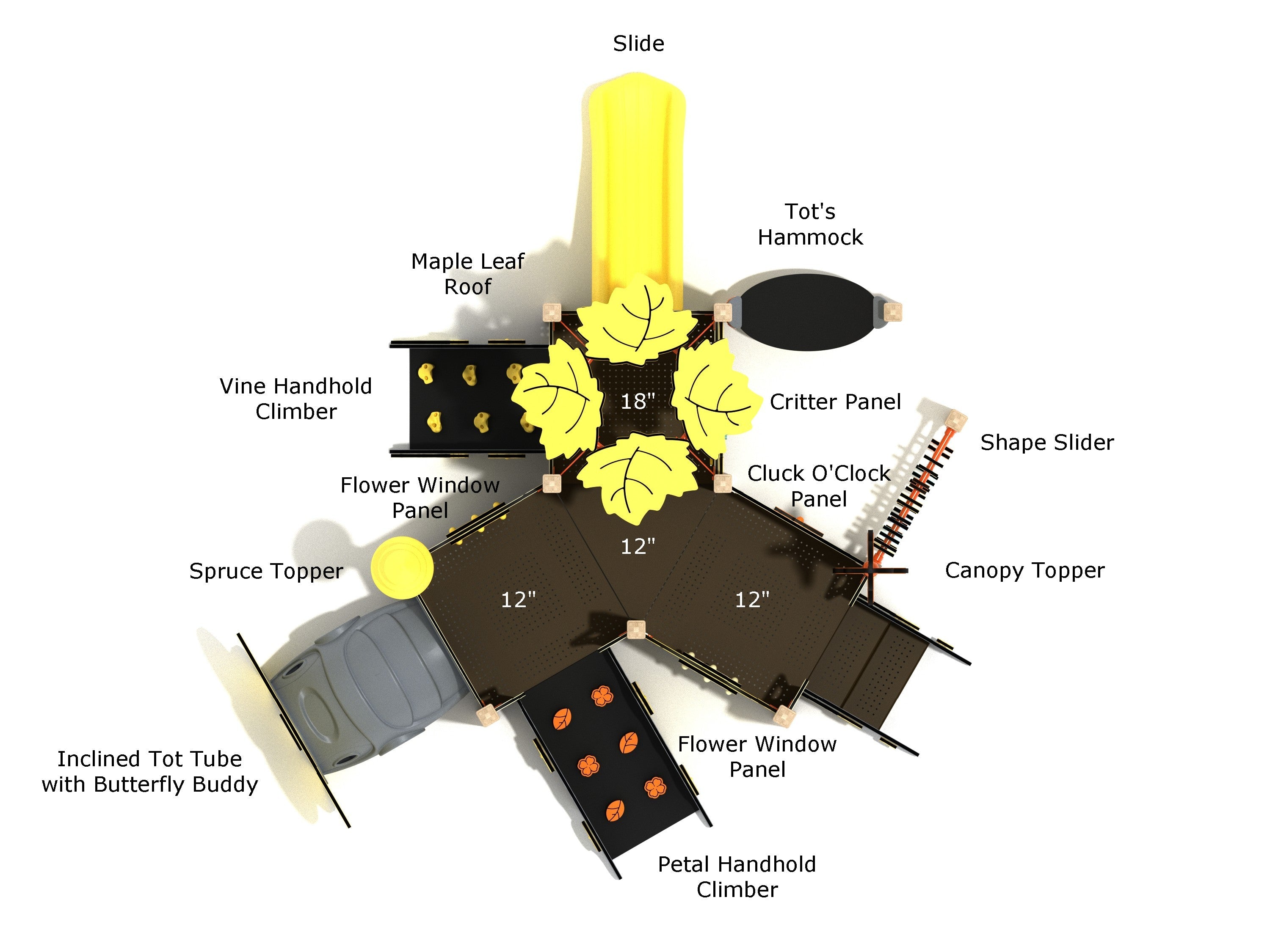 Huckleberry Canopy Mini commercial playground