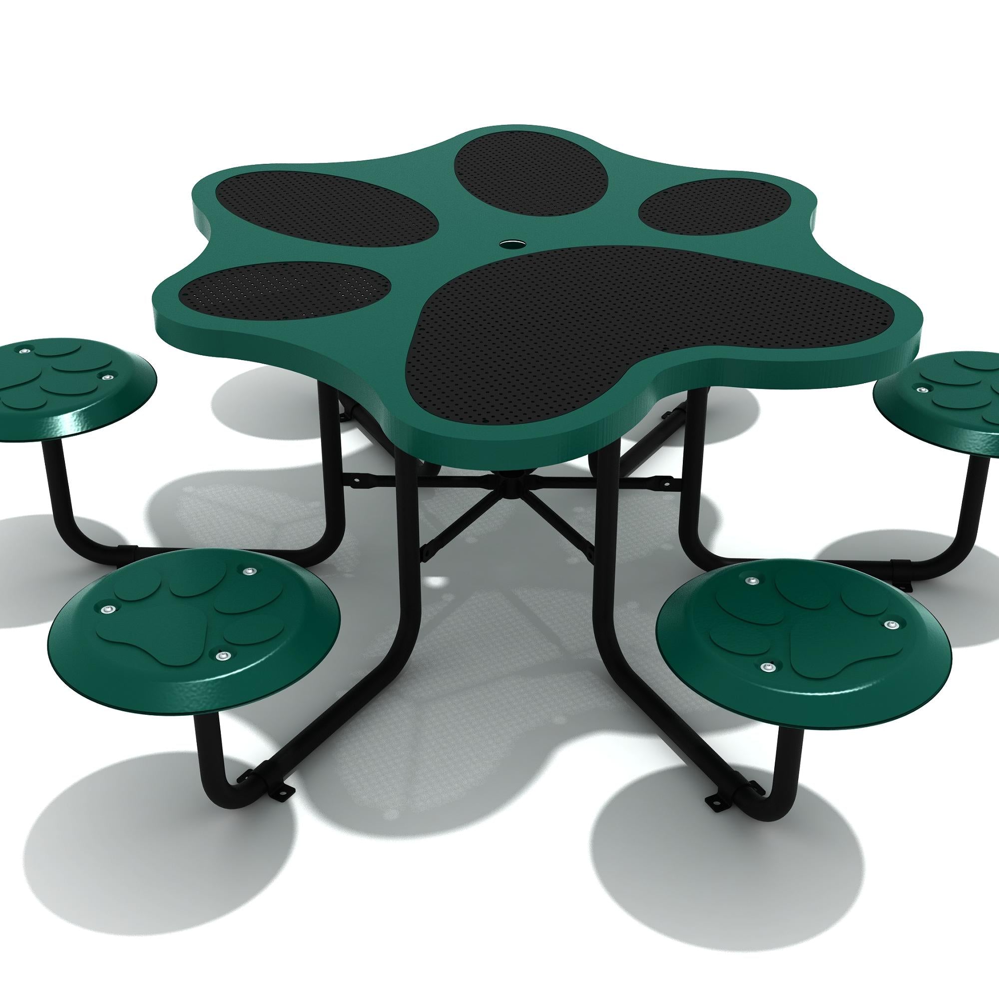 Paw Print Table commercial playground equipment