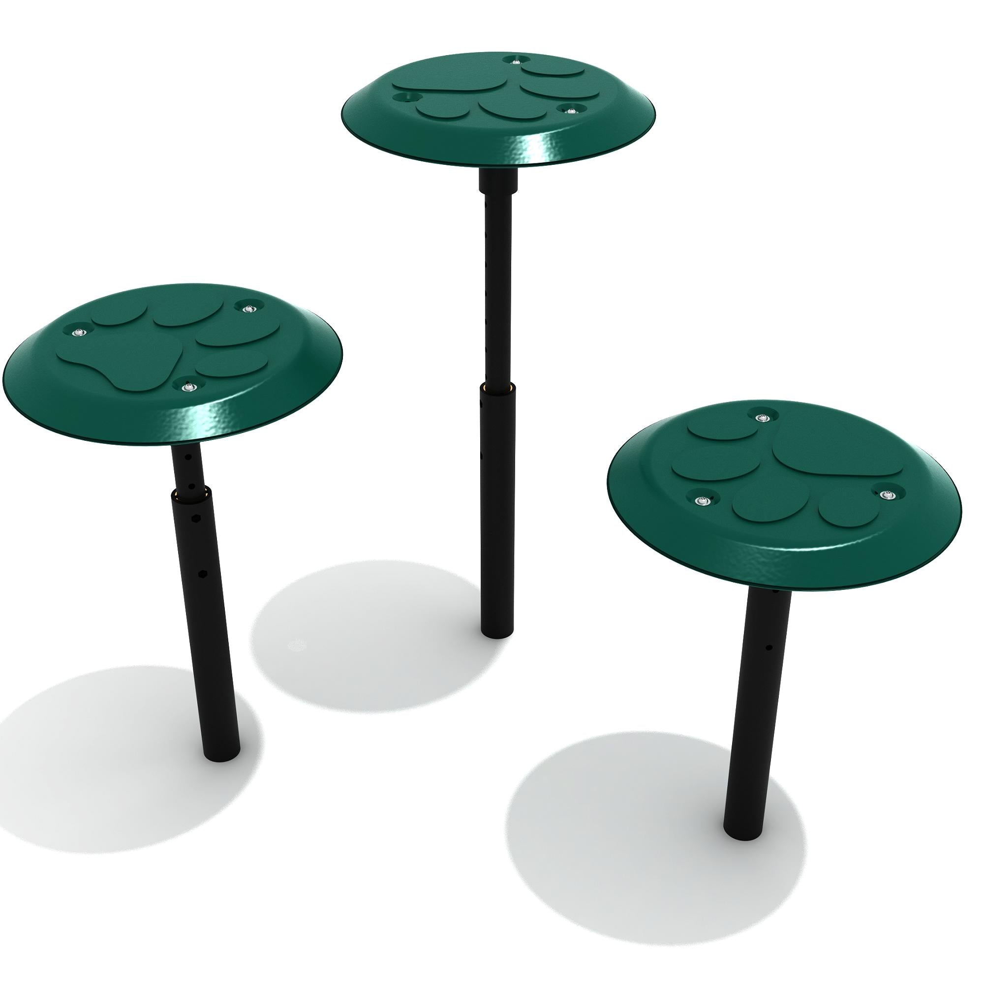 Paw Print Step (Set of 3) commercial playground equipment