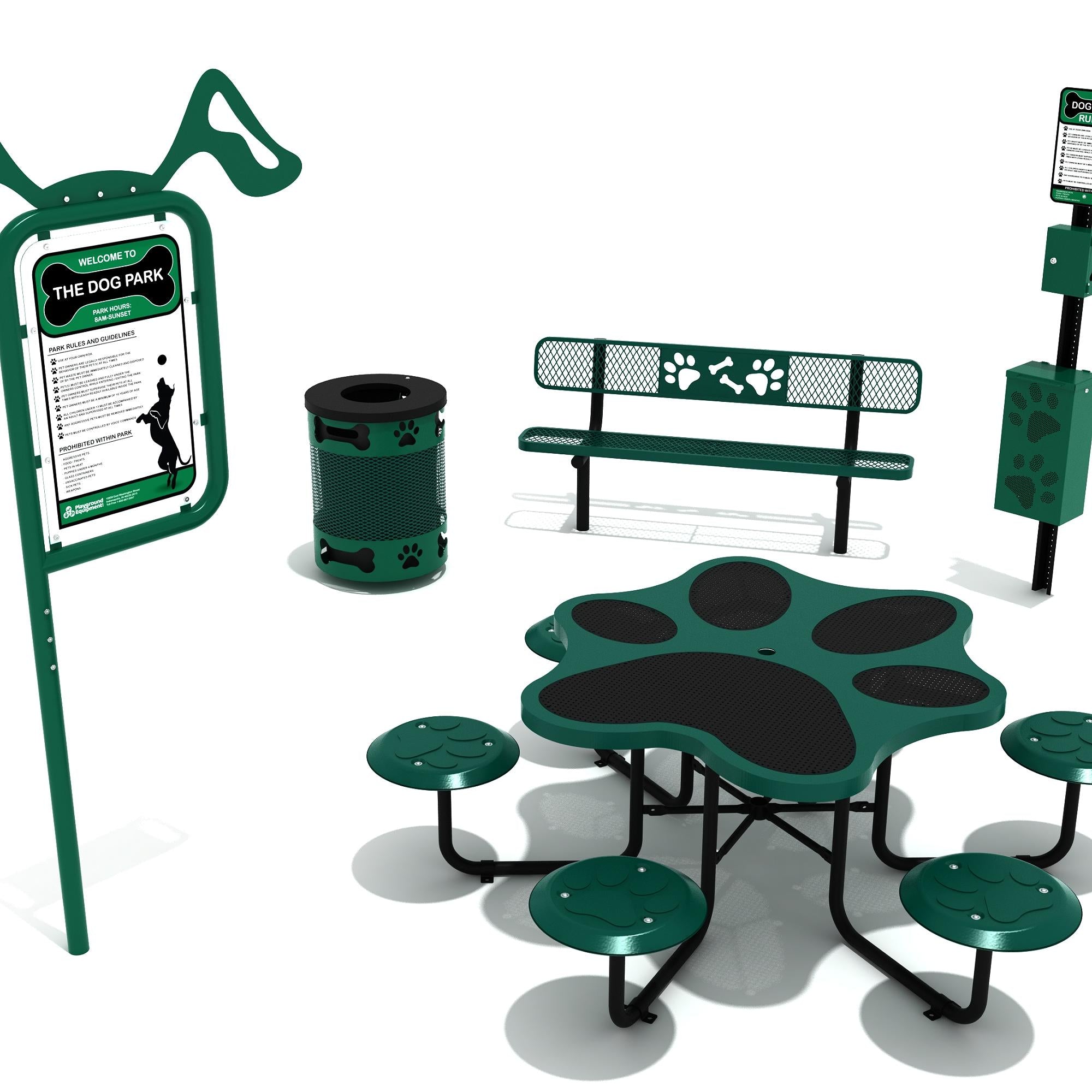 Pawsome Amenities Bundle commercial playground equipment