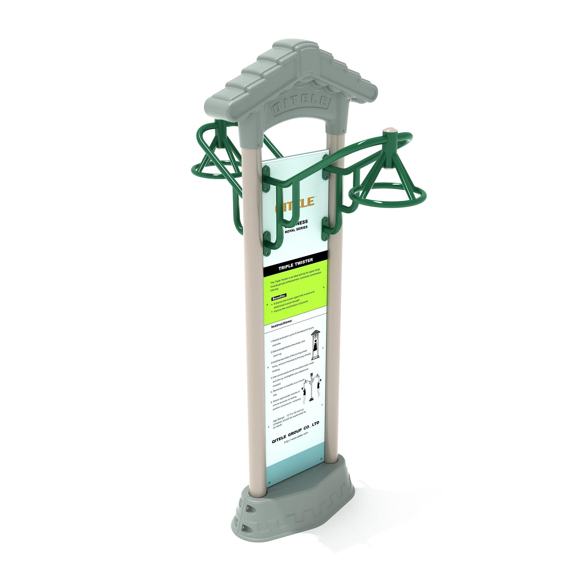 Overhead Twister: Royal Double Station commercial playground equipment