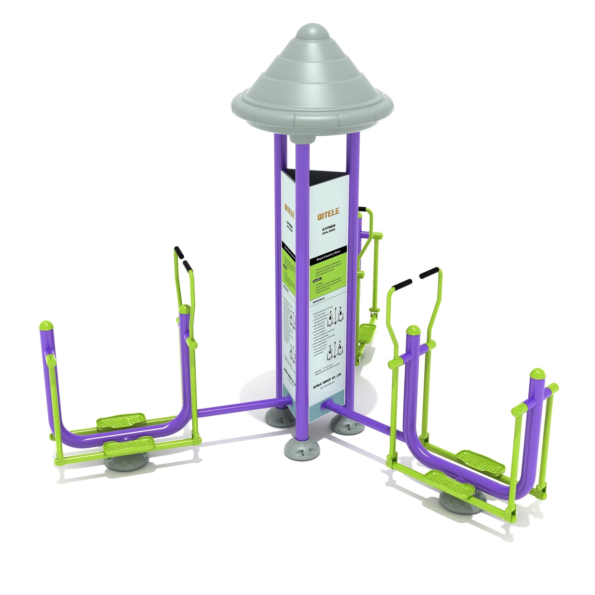 Country Skier: Royal Triple Station commercial playground equipment